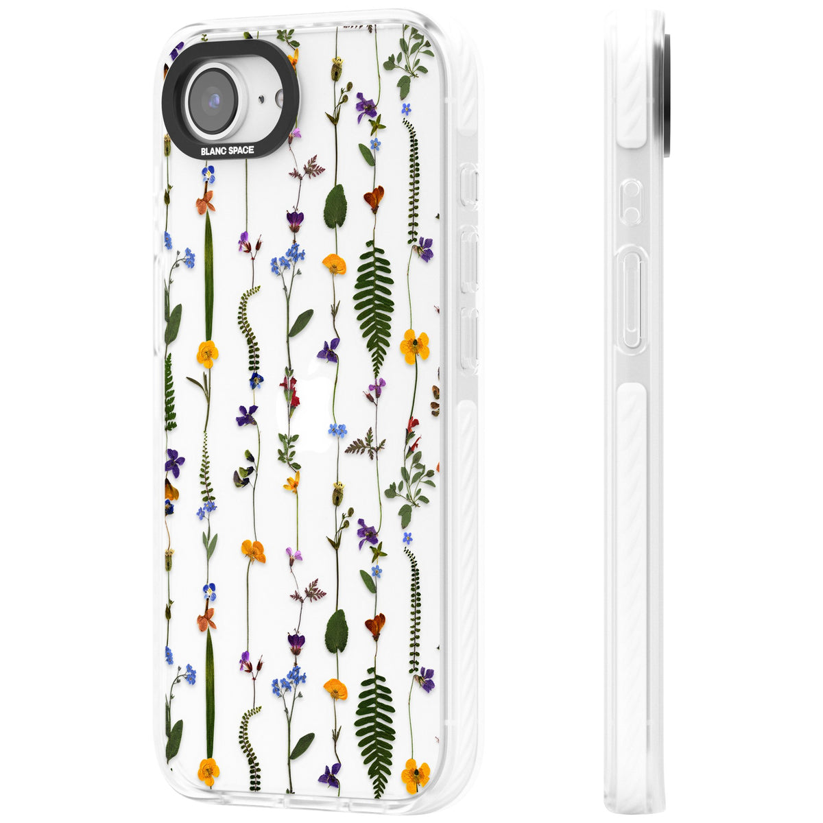 Wildflower Chain iPhone 16e / iPhone 17e Impact Clear Phone Case side