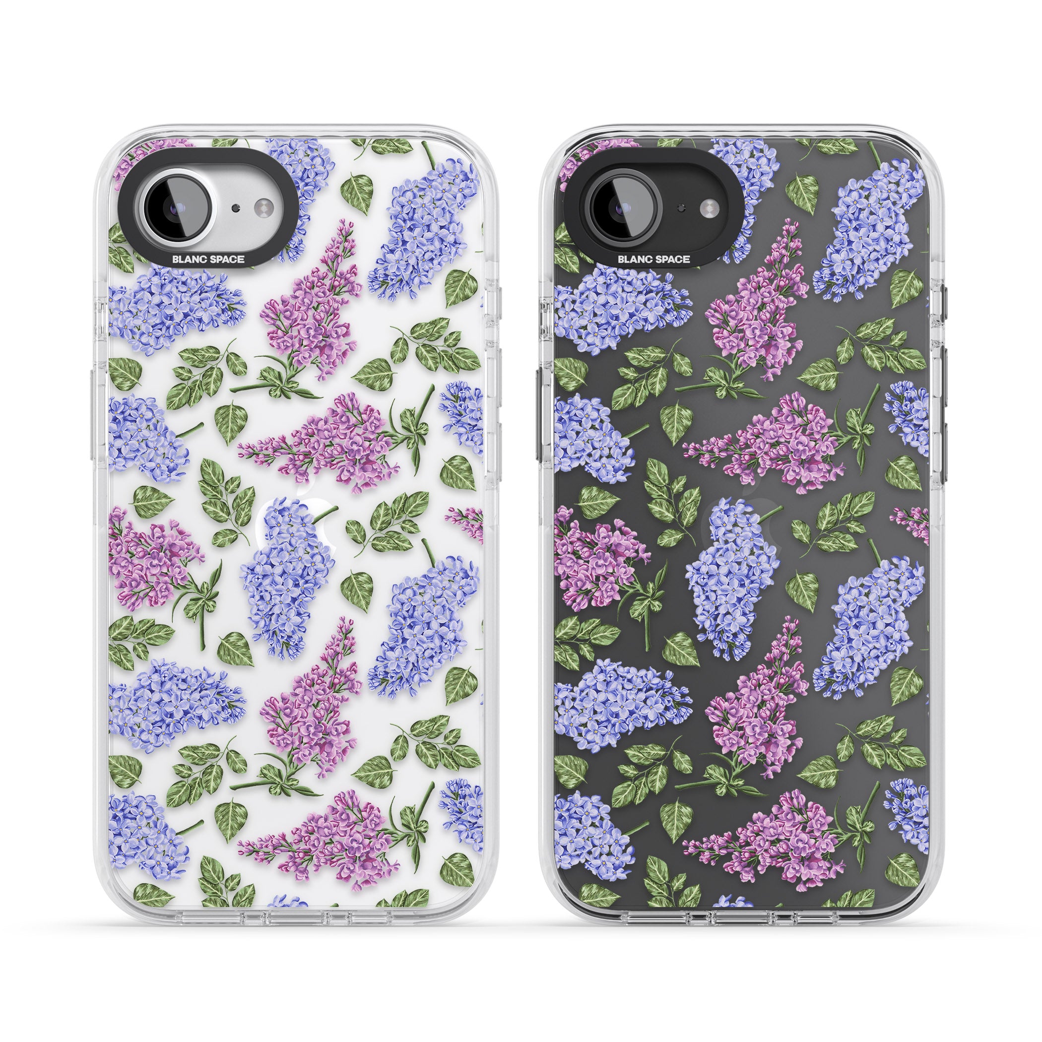 Purple Blossoms Transparent Floral