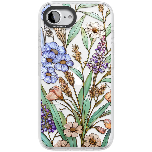 Glass Lavenders & Daisies