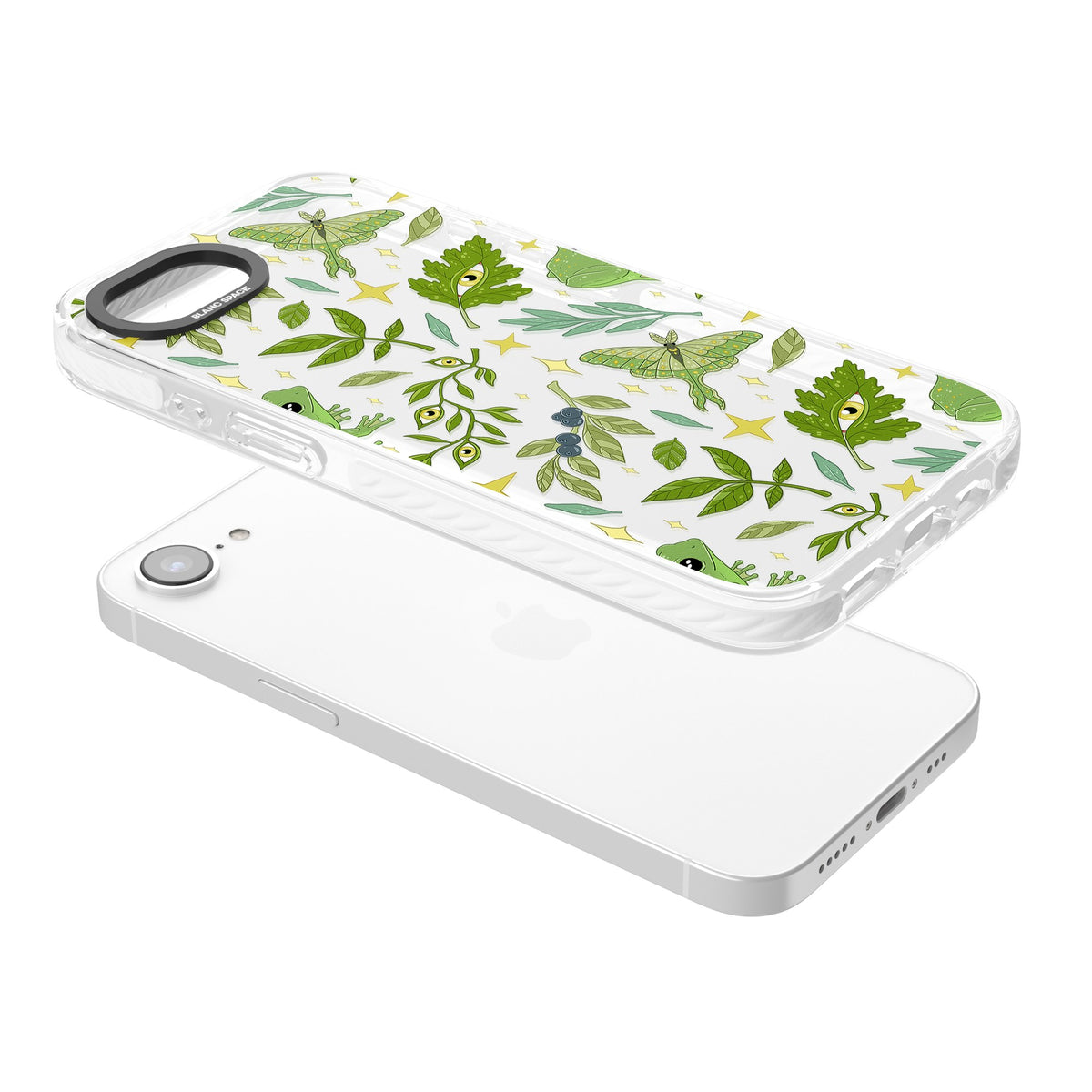 Forest Senses iPhone 16e / iPhone 17e Impact Clear Phone Case angled