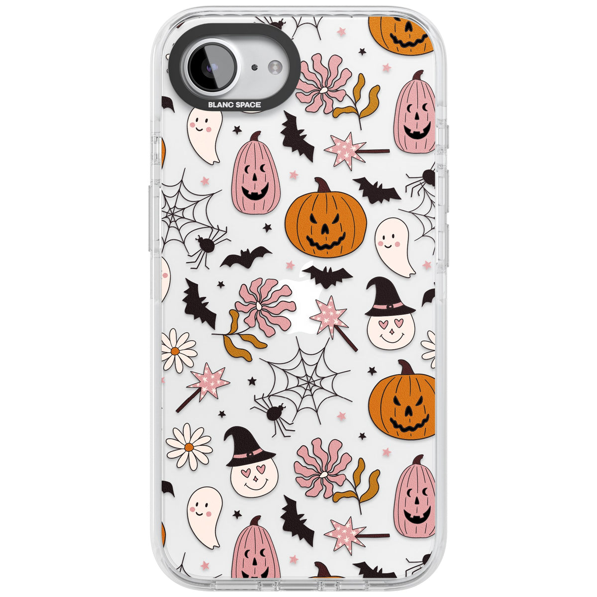 Spooky Mix iPhone 16e / iPhone 17e Impact Clear Phone Case front