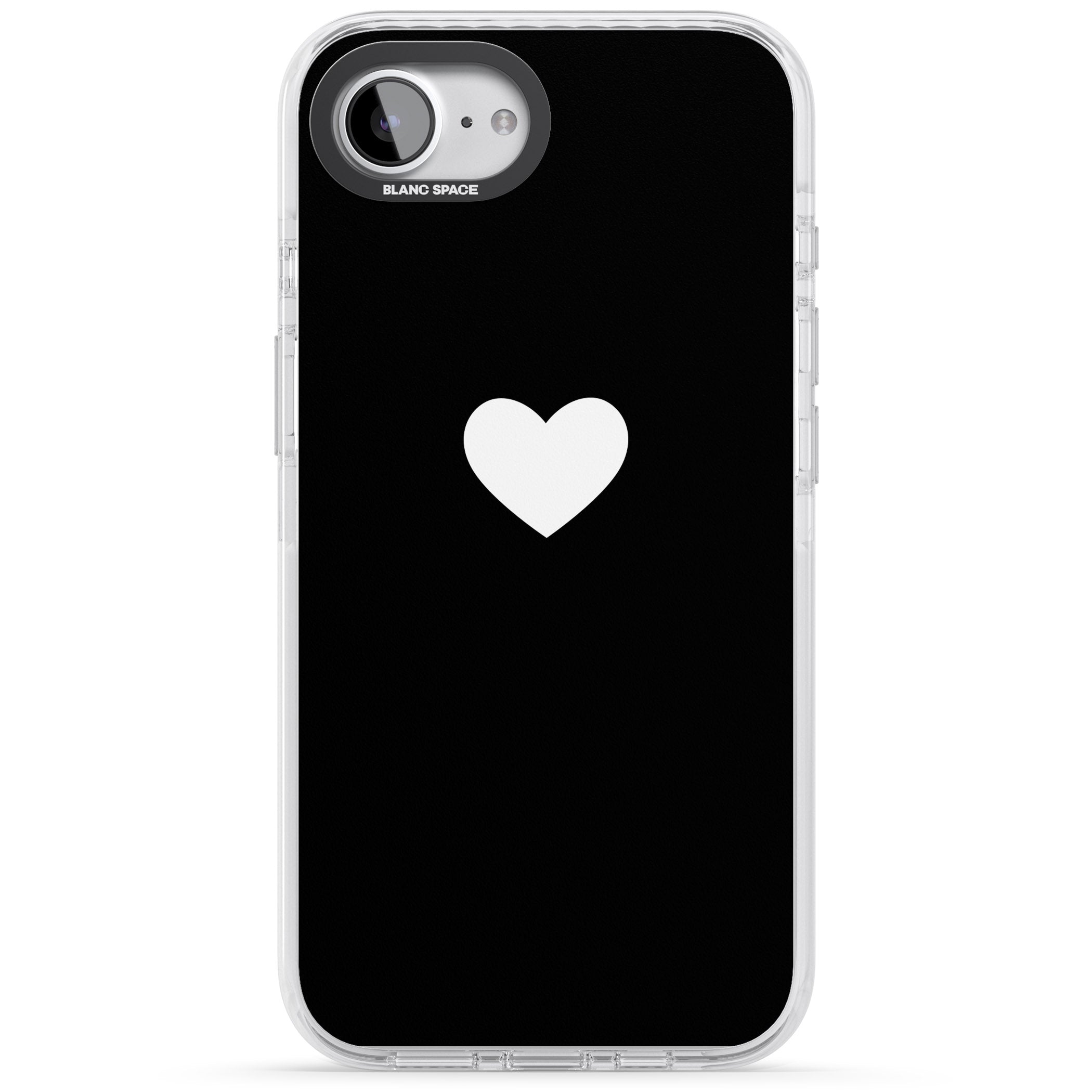 Single Heart Design: White &