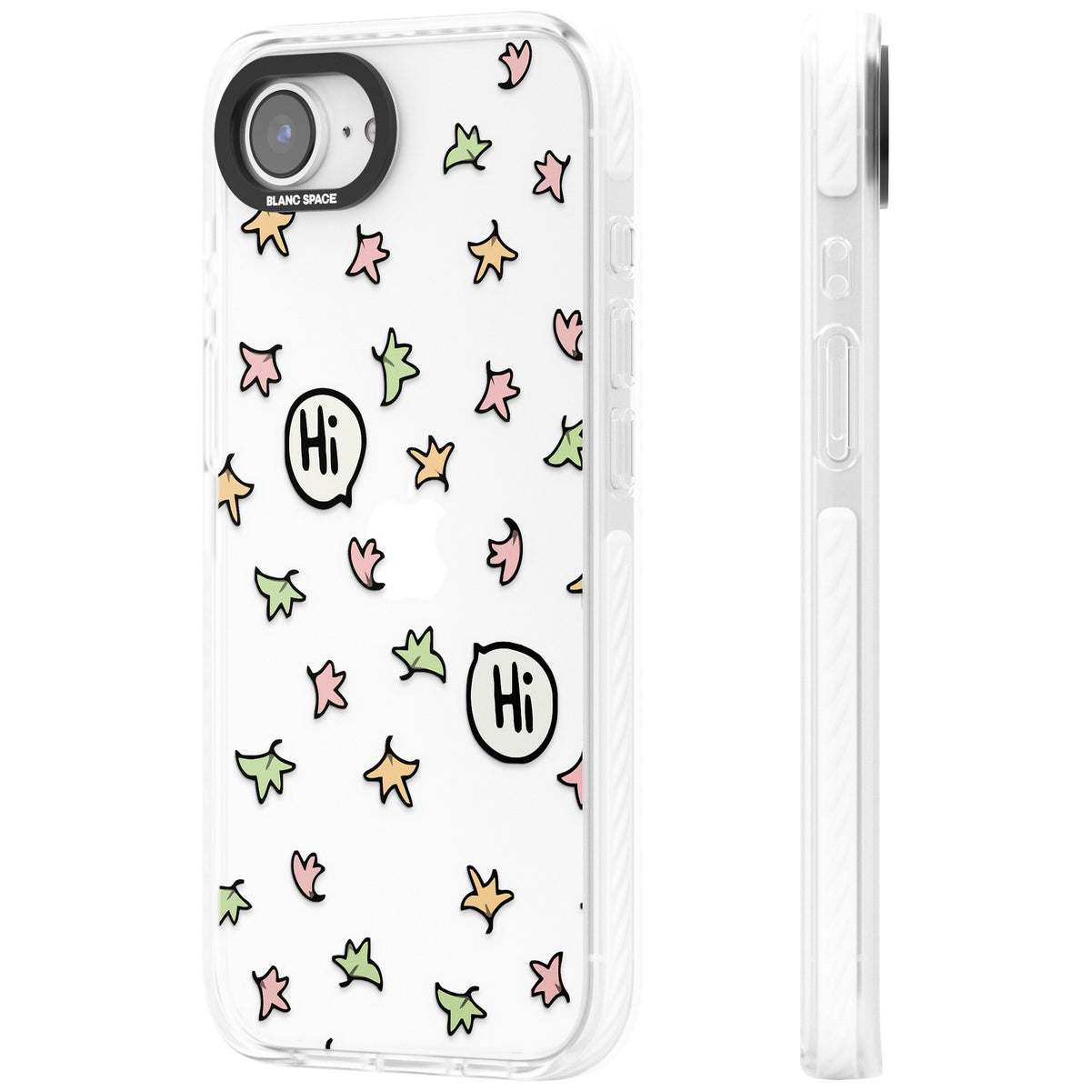 Heartstopper Leaves iPhone 16e / iPhone 17e Impact Clear Phone Case side