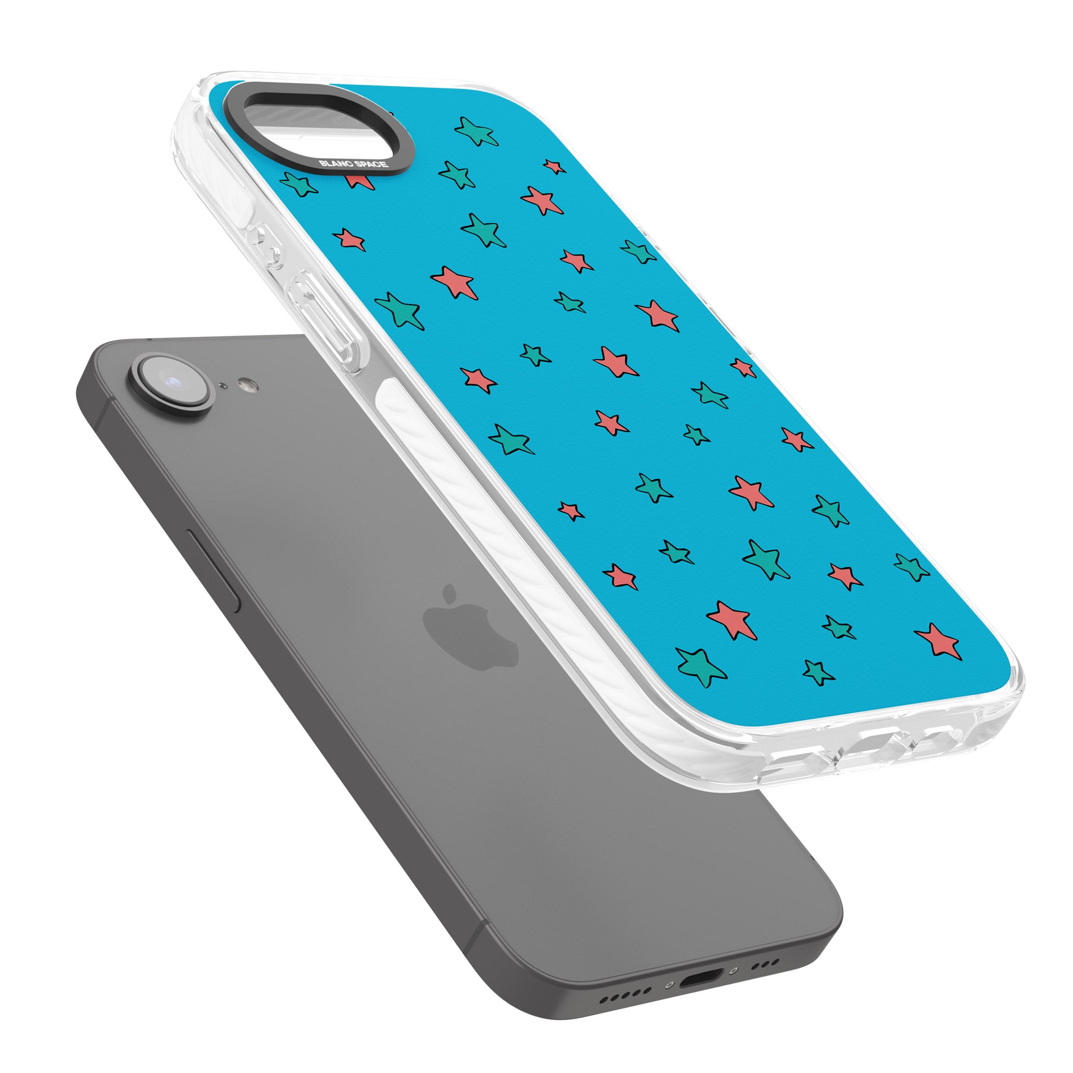 Blue Heartstopper Stars Pattern