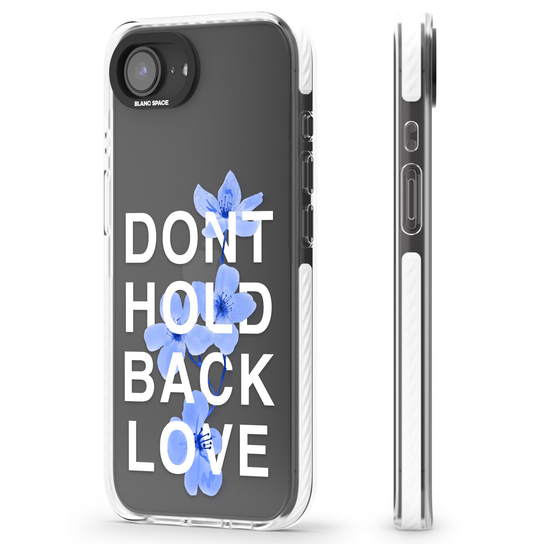 Don'T Hold Back Love Blue & White