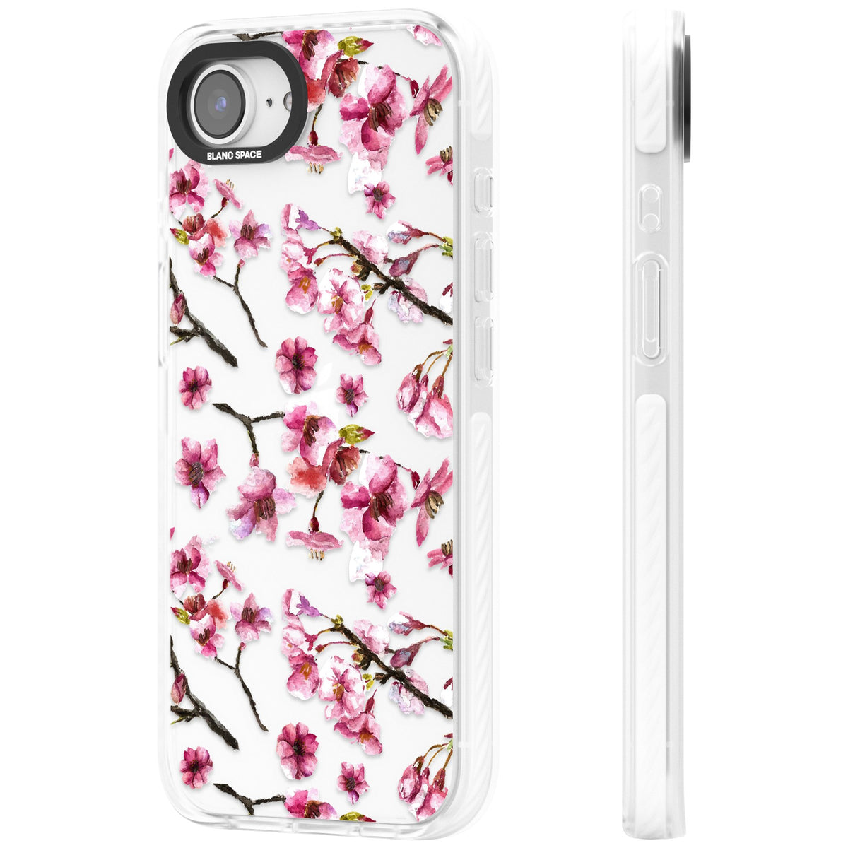 Sakura Bloom iPhone 16e / iPhone 17e Impact Clear Phone Case side