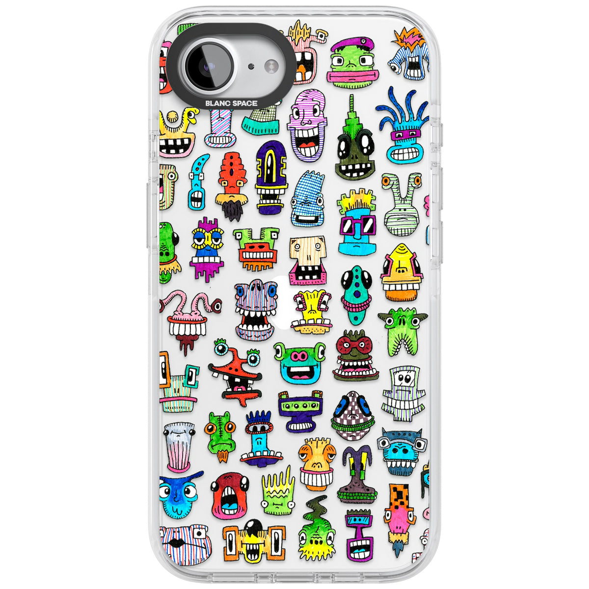 Monster Mash iPhone 16e / iPhone 17e Impact Clear Phone Case front