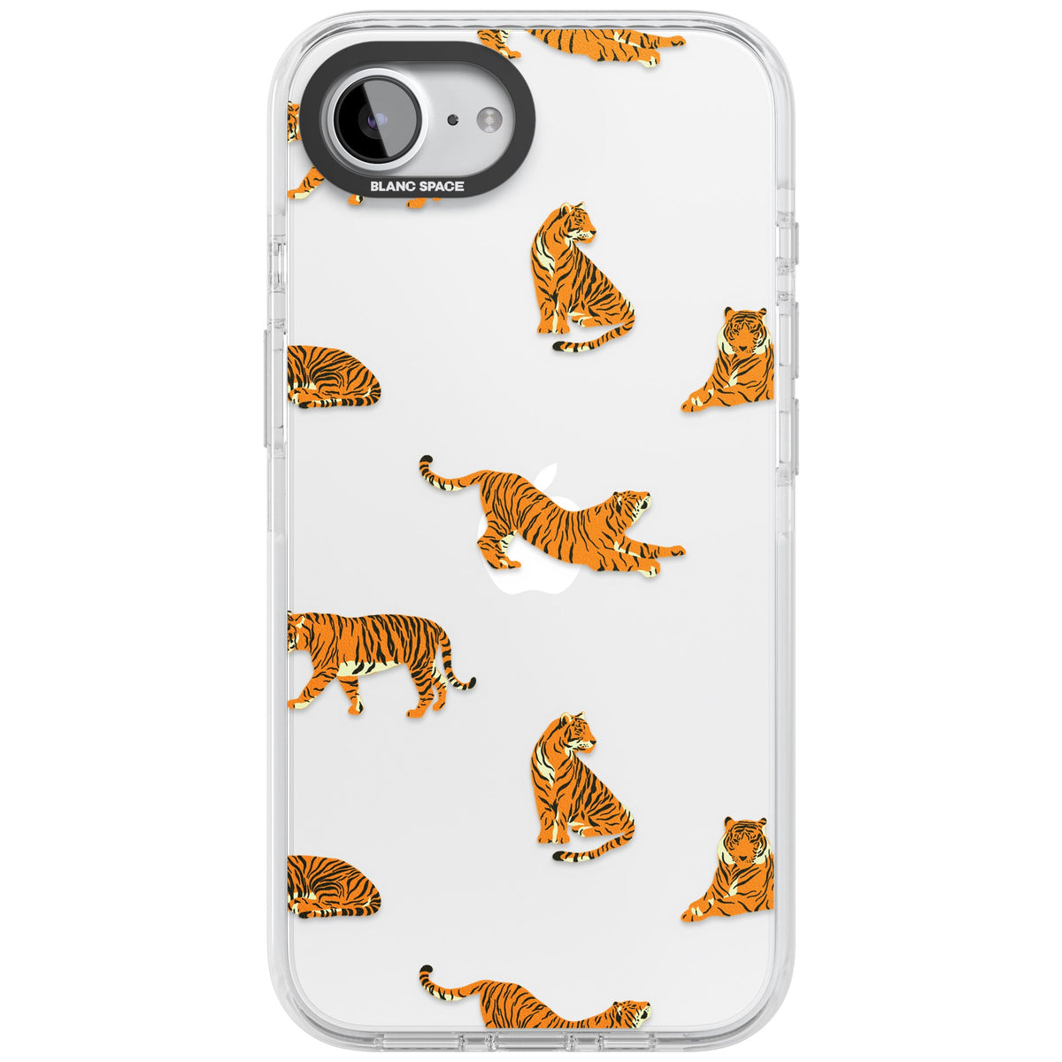 Tiger Lounge iPhone 16e / iPhone 17e Impact Clear Phone Case front