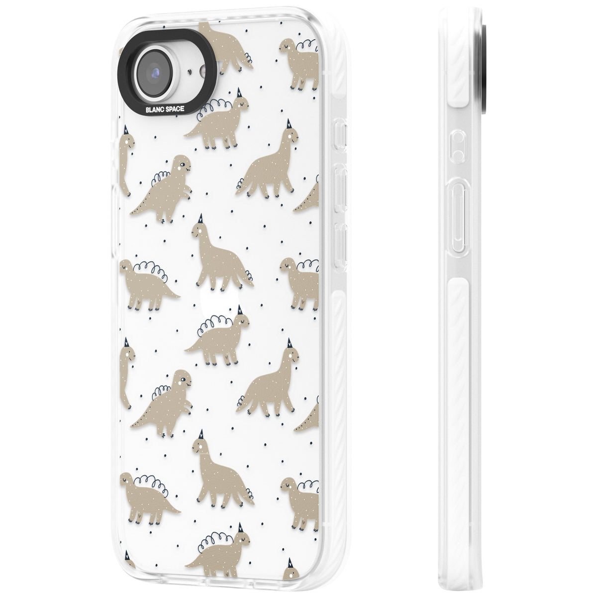 Fossil Friends iPhone 16e / iPhone 17e Impact Clear Phone Case side