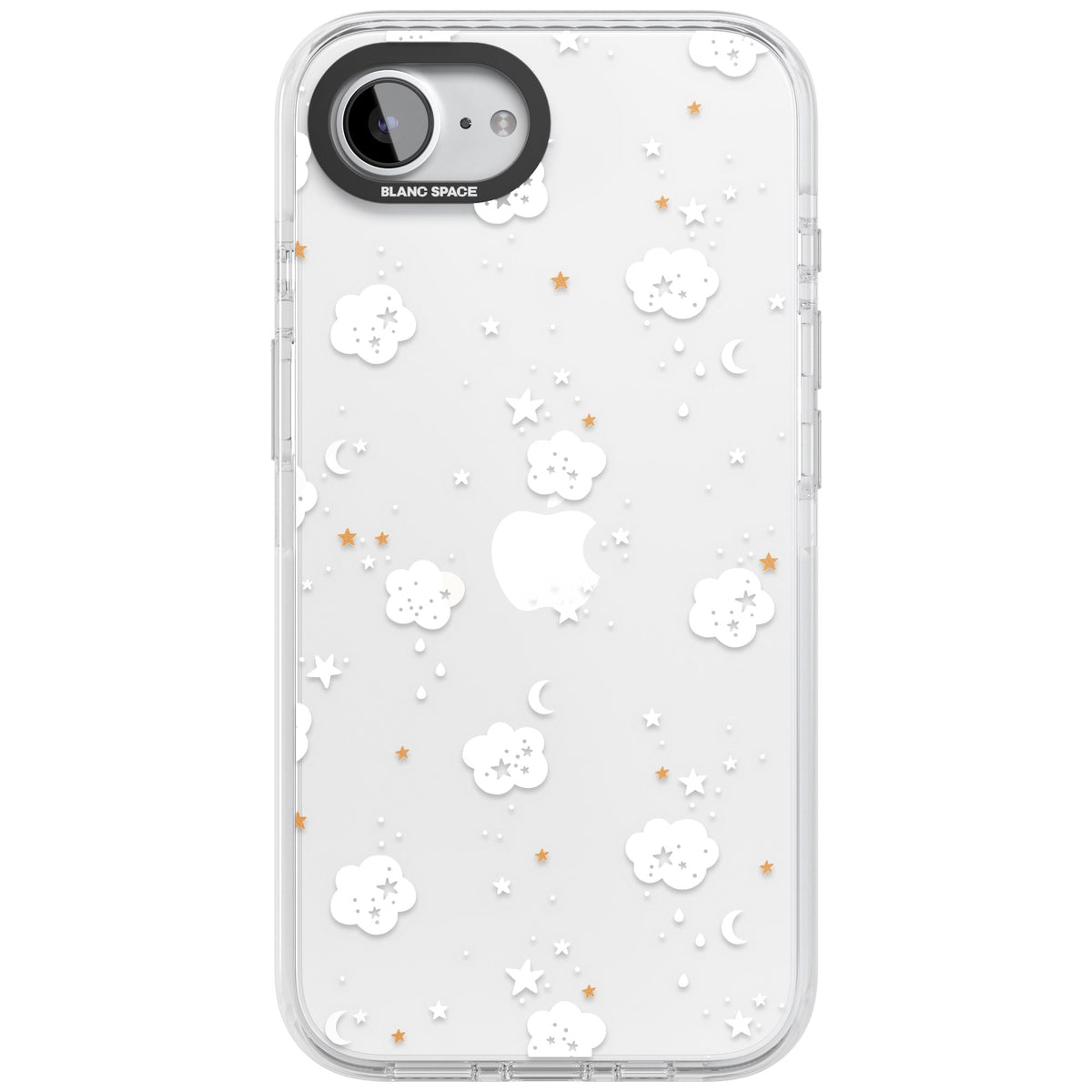 Starry Night Cloud iPhone 16e / iPhone 17e Impact Clear Phone Case front