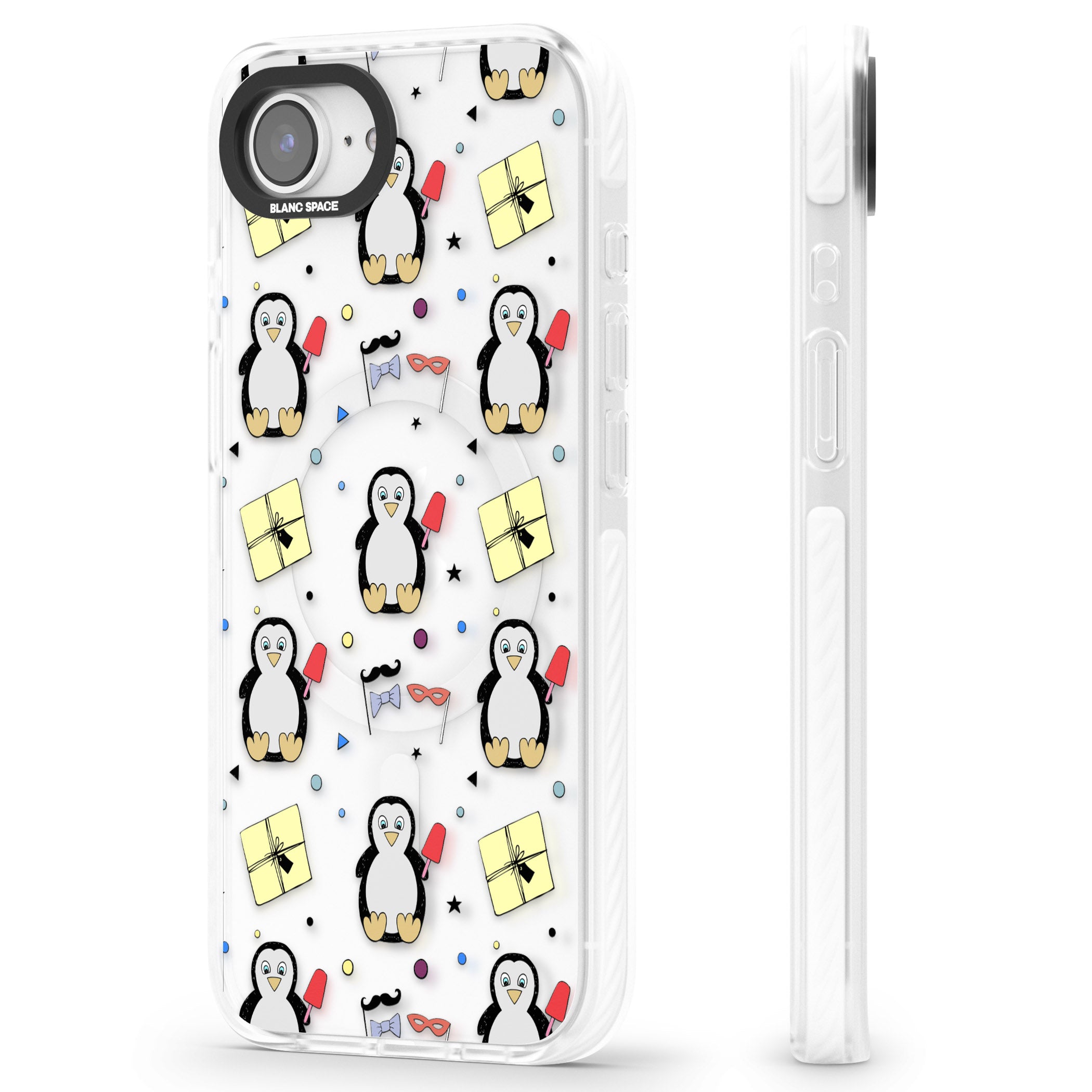 Cute Penguin Pattern Clear