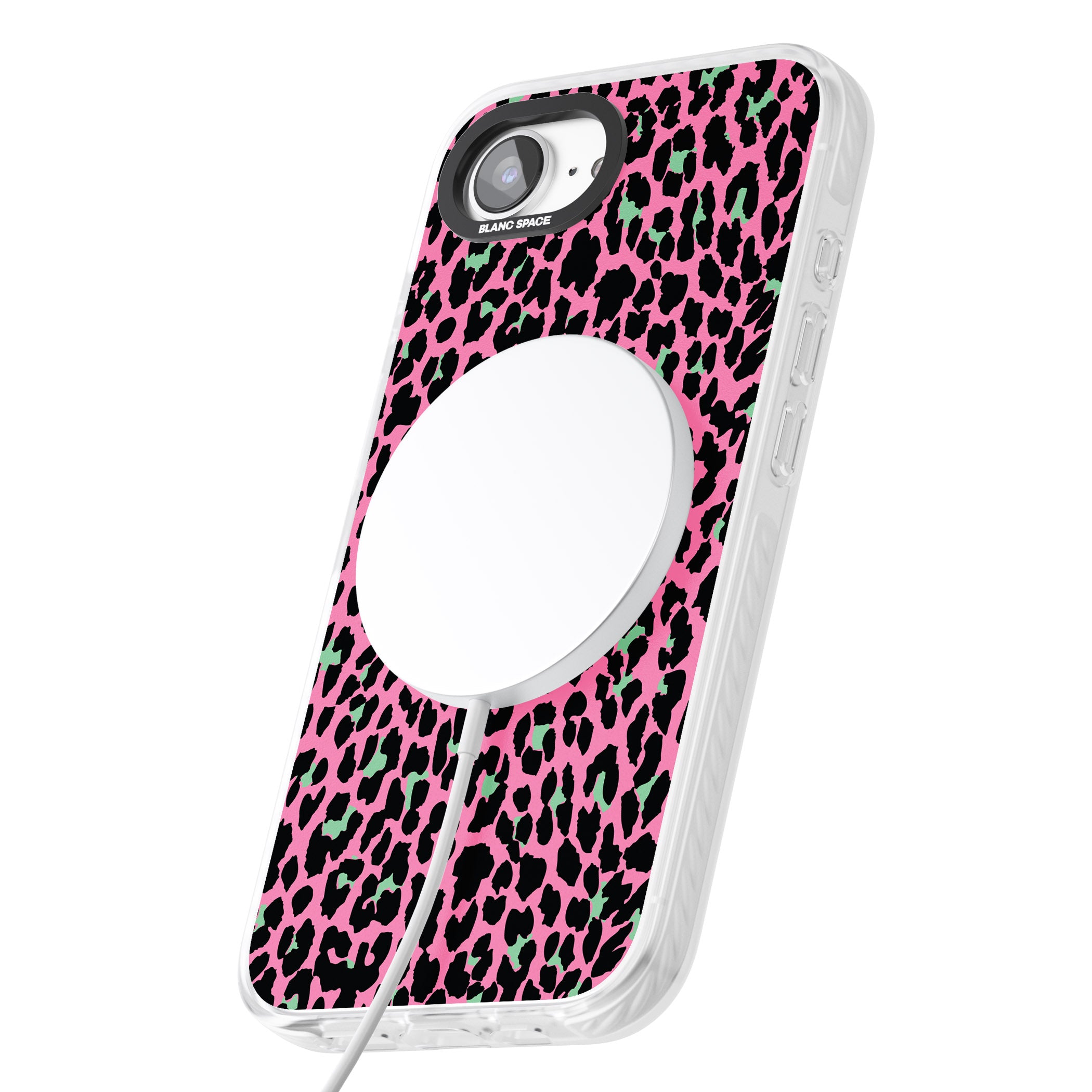 Pink & Green Leopard