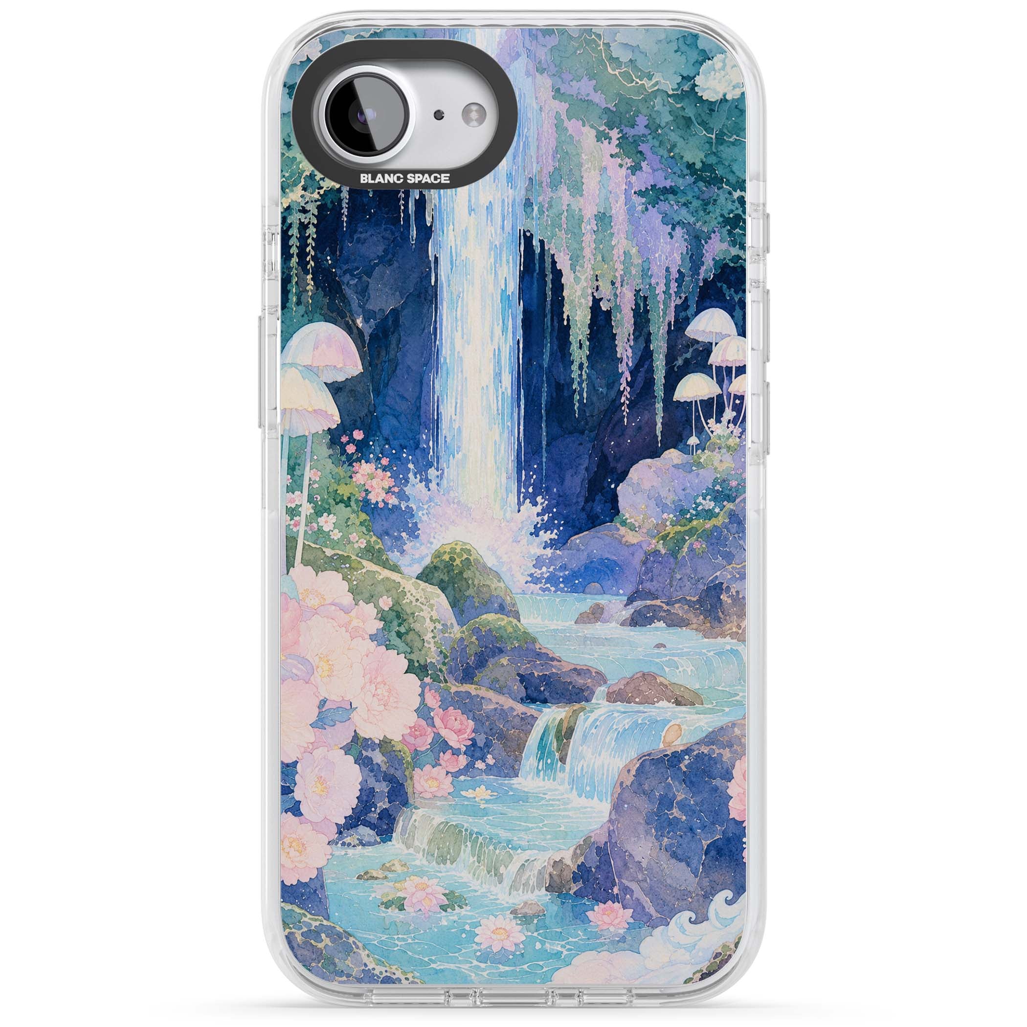 Mystic Waterfall art iPhone case | Impact Magsafe case for iPhone 16e, iPhone 17e