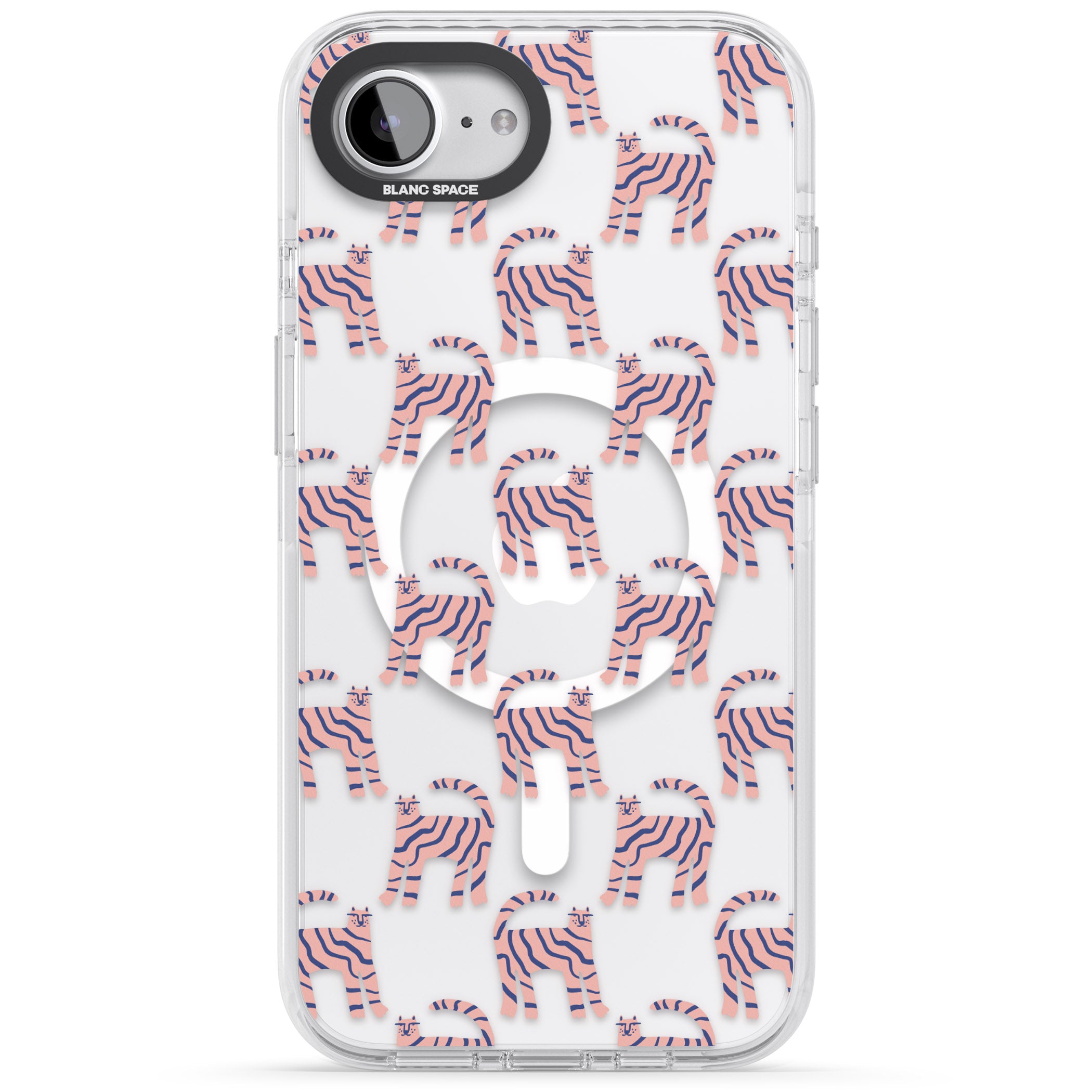 Pink And Blue Cat Pattern