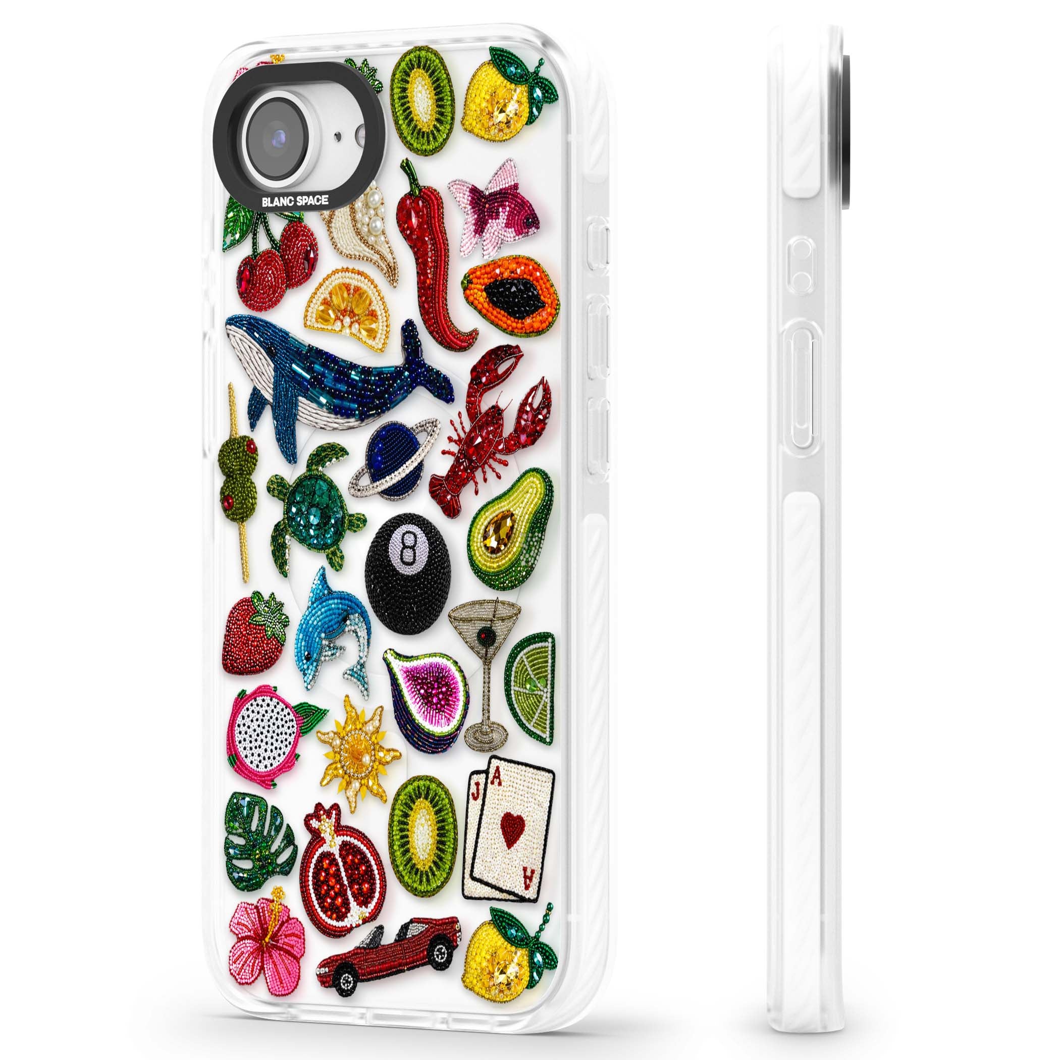 Beaded Mix cute iPhone case | Impact Magsafe case for iPhone 16e, iPhone 17e