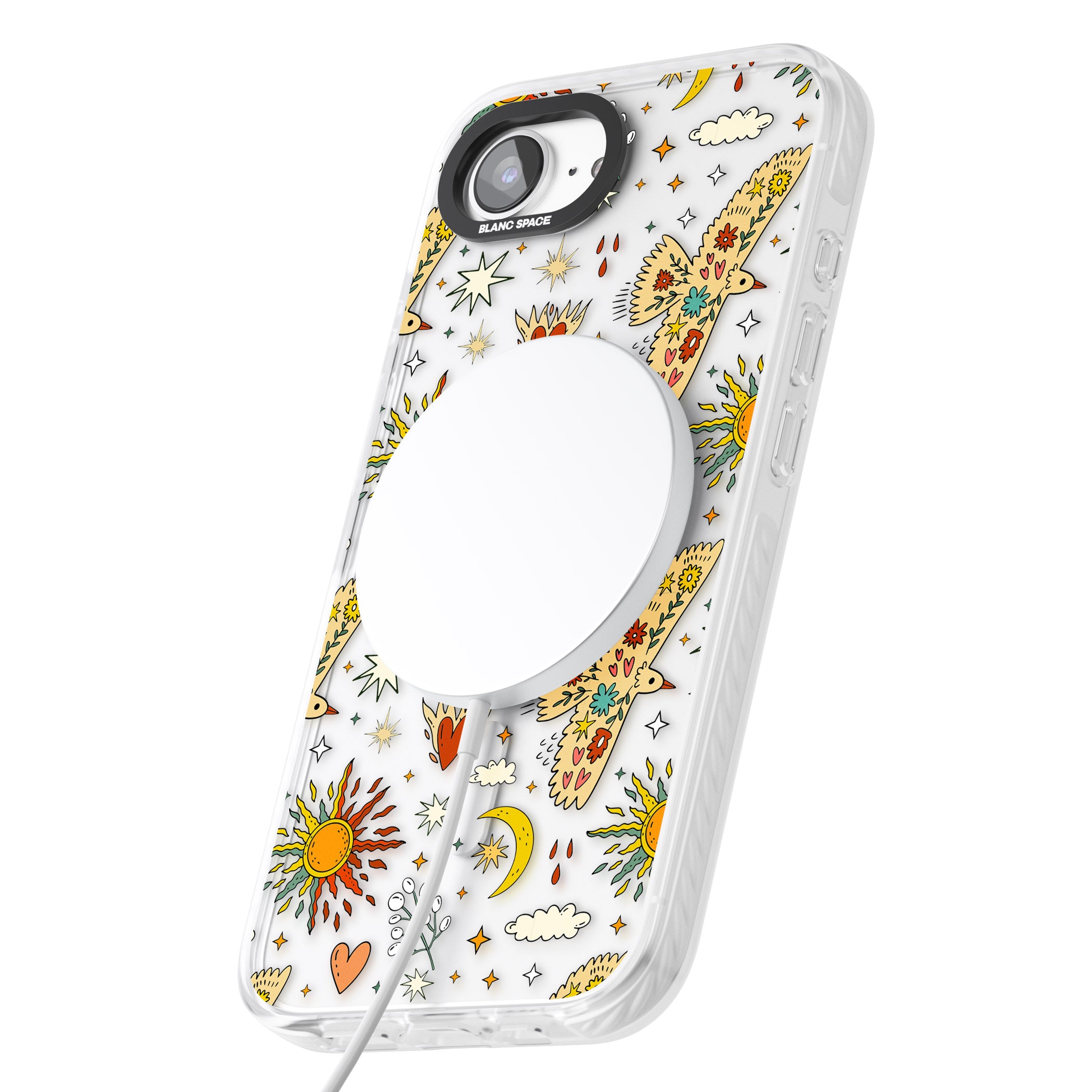 Boho Celestial Floral Bird Sun