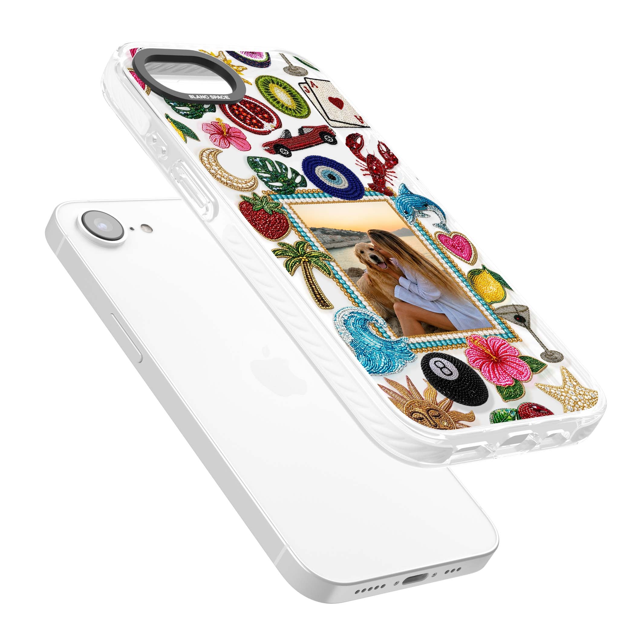 Beaded Photo coastal iPhone case | Impact Magsafe case for iPhone 16e, iPhone 17e