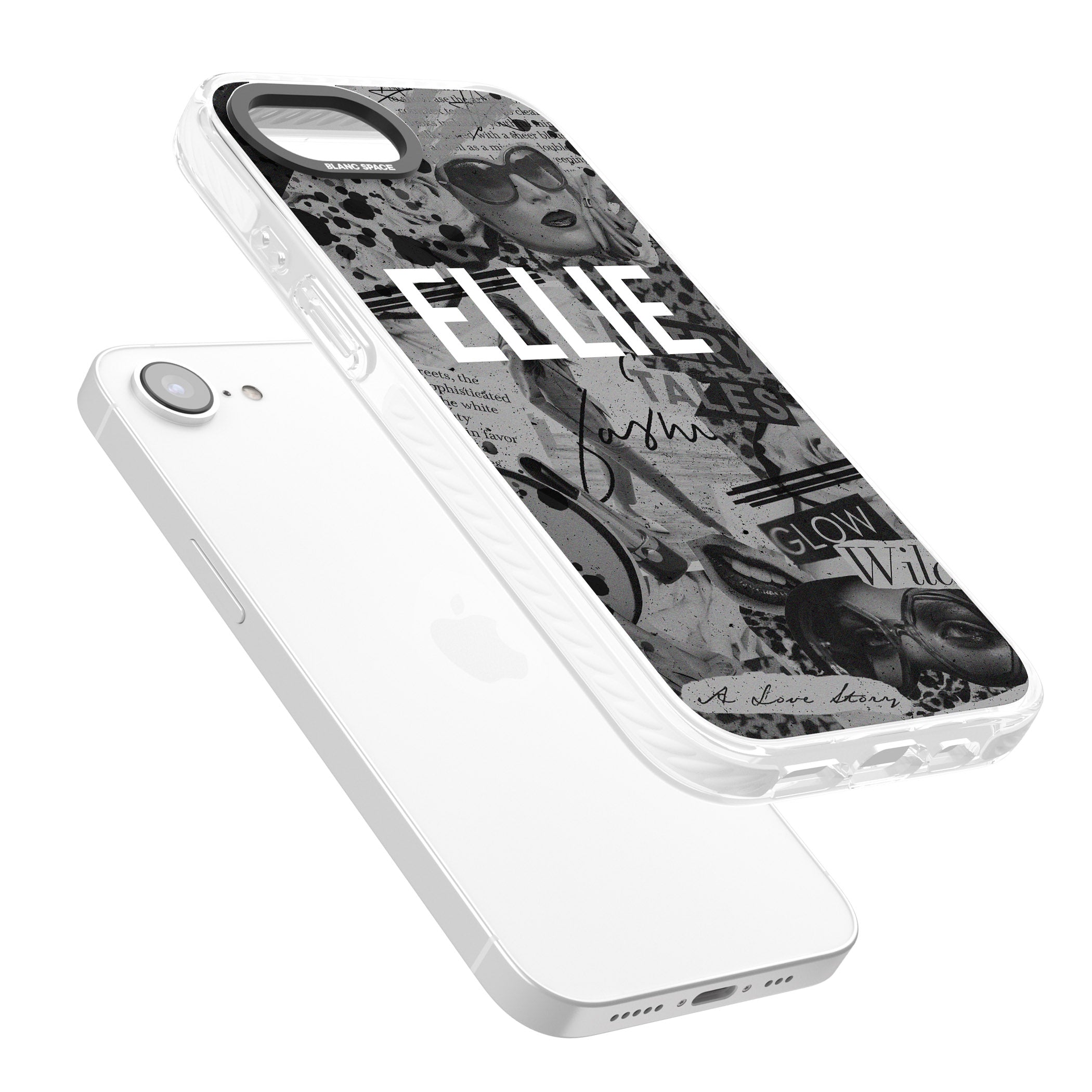 Personalised Grey Scale Vintage Collage