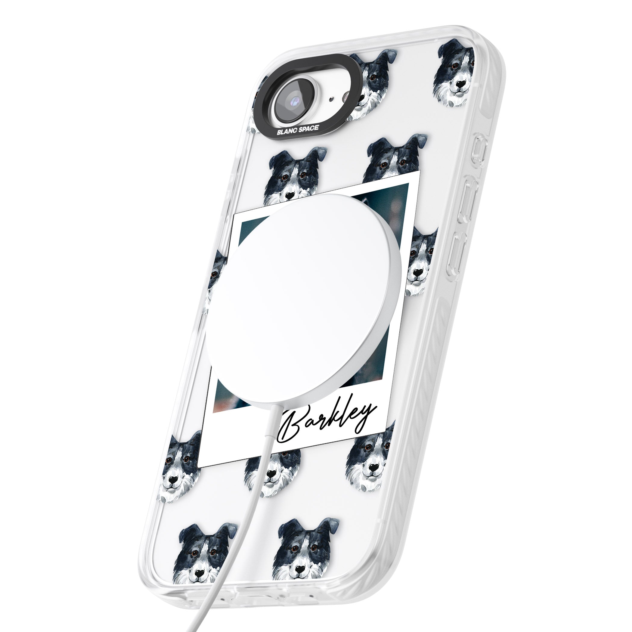 Personalised Border Collie Instant Camera Photo