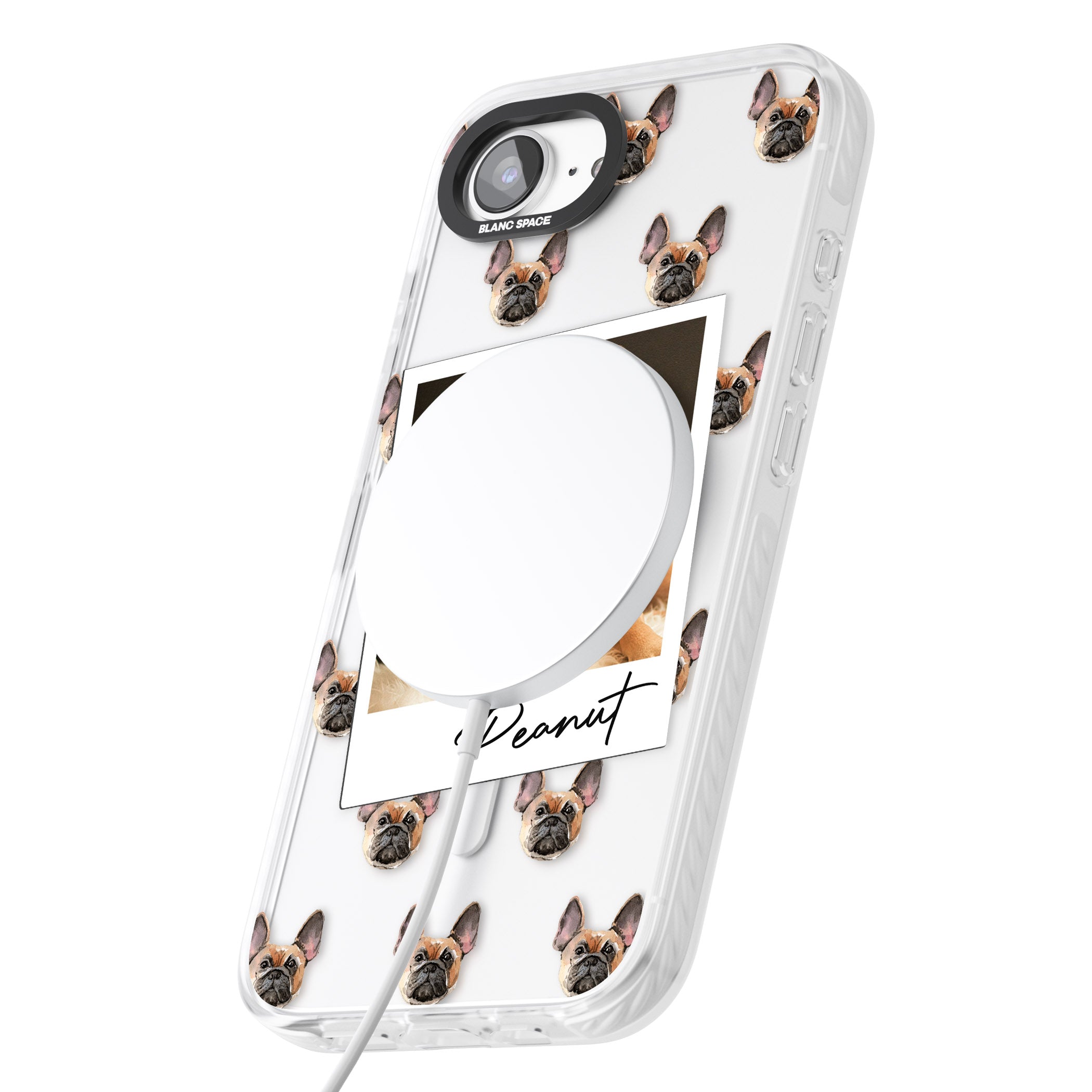 Personalised Tan French Bulldog Instant Camera Photo