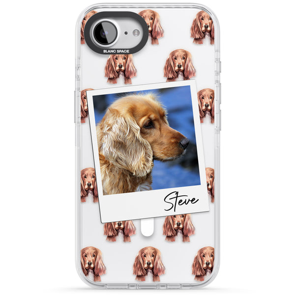 Personalised Cocker Spaniel Instant Camera Photo