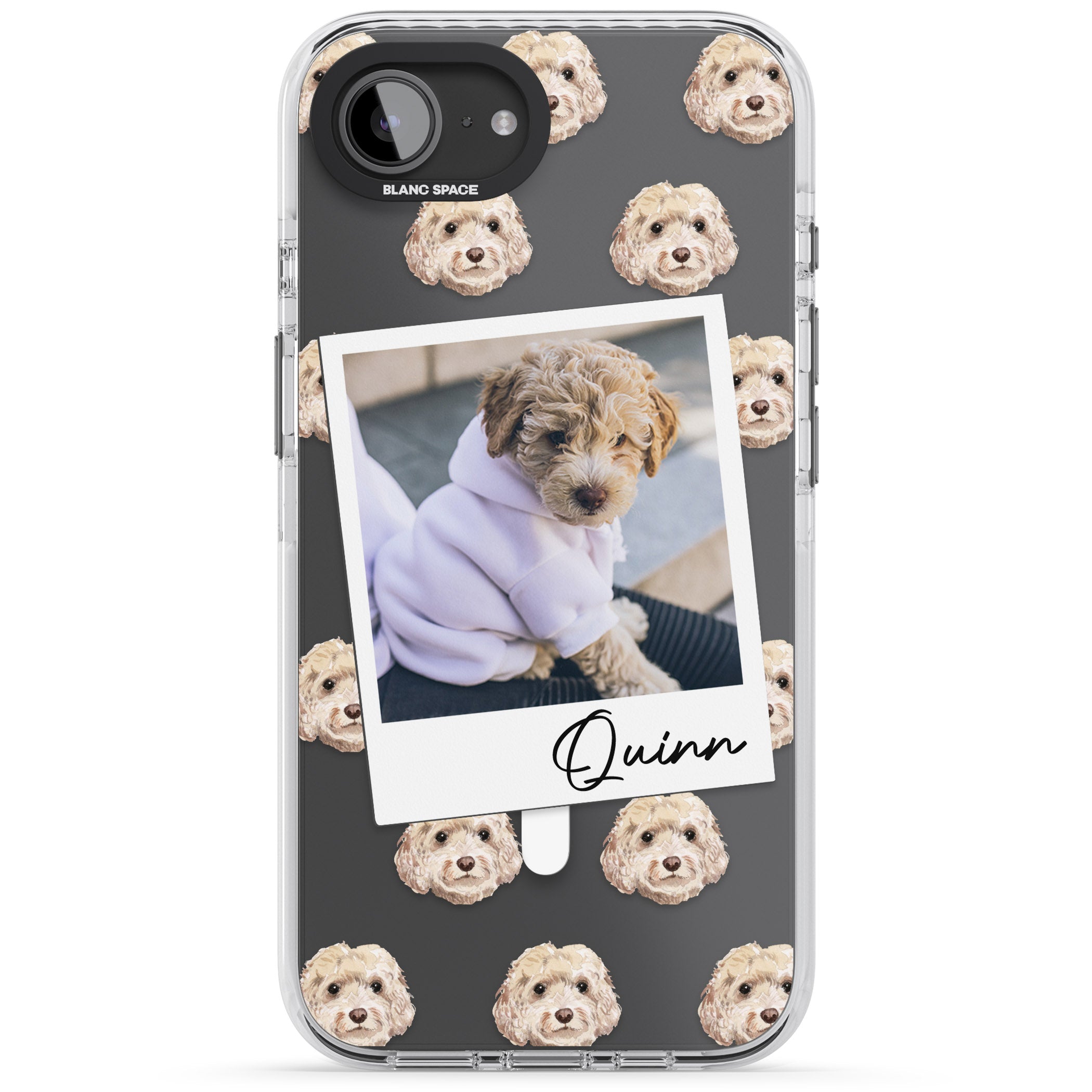 Personalised Cream Cockapoo Instant Camera Photo