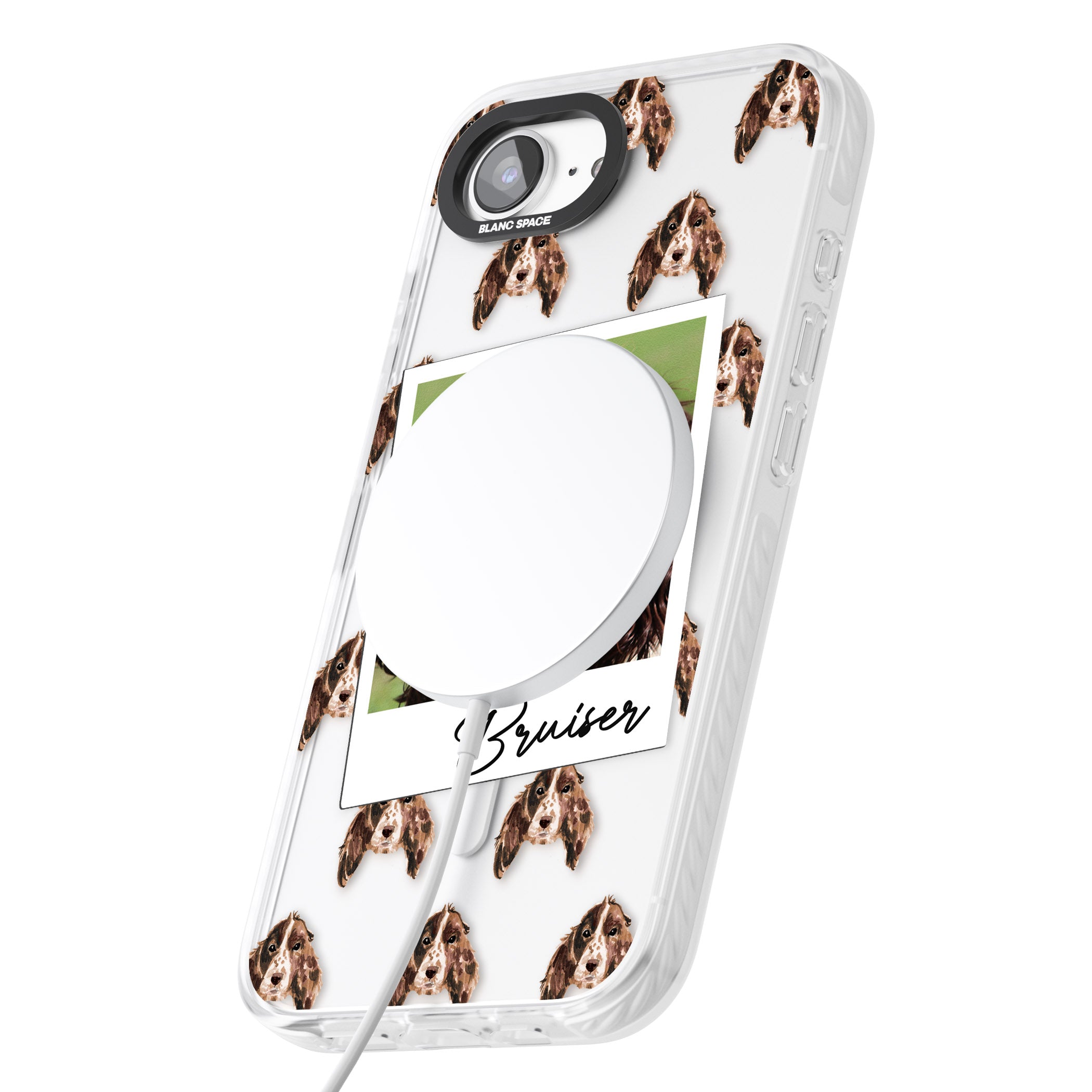 Personalised Springer Spaniel Instant Camera Photo