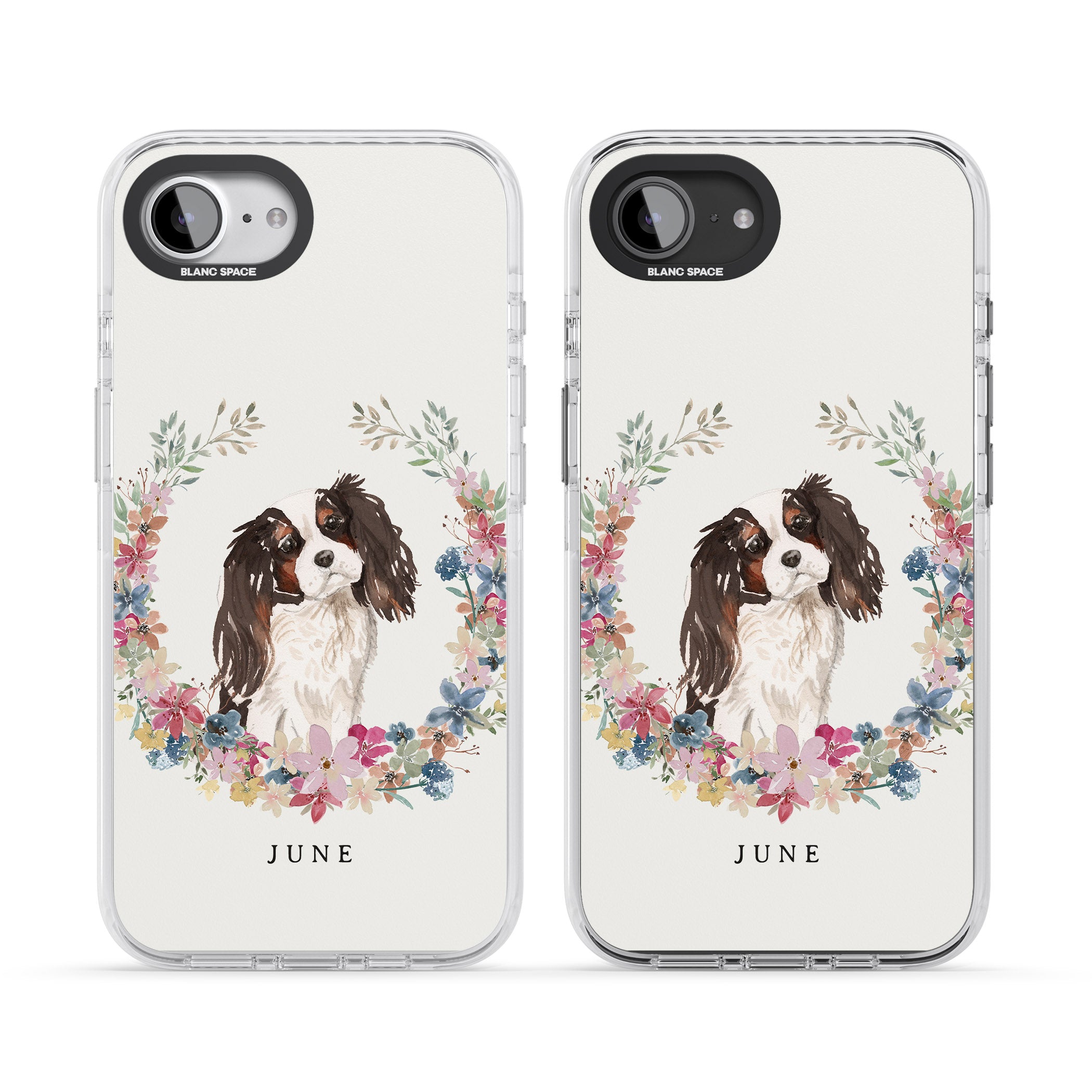 Personalised King Charles Floral Portrait