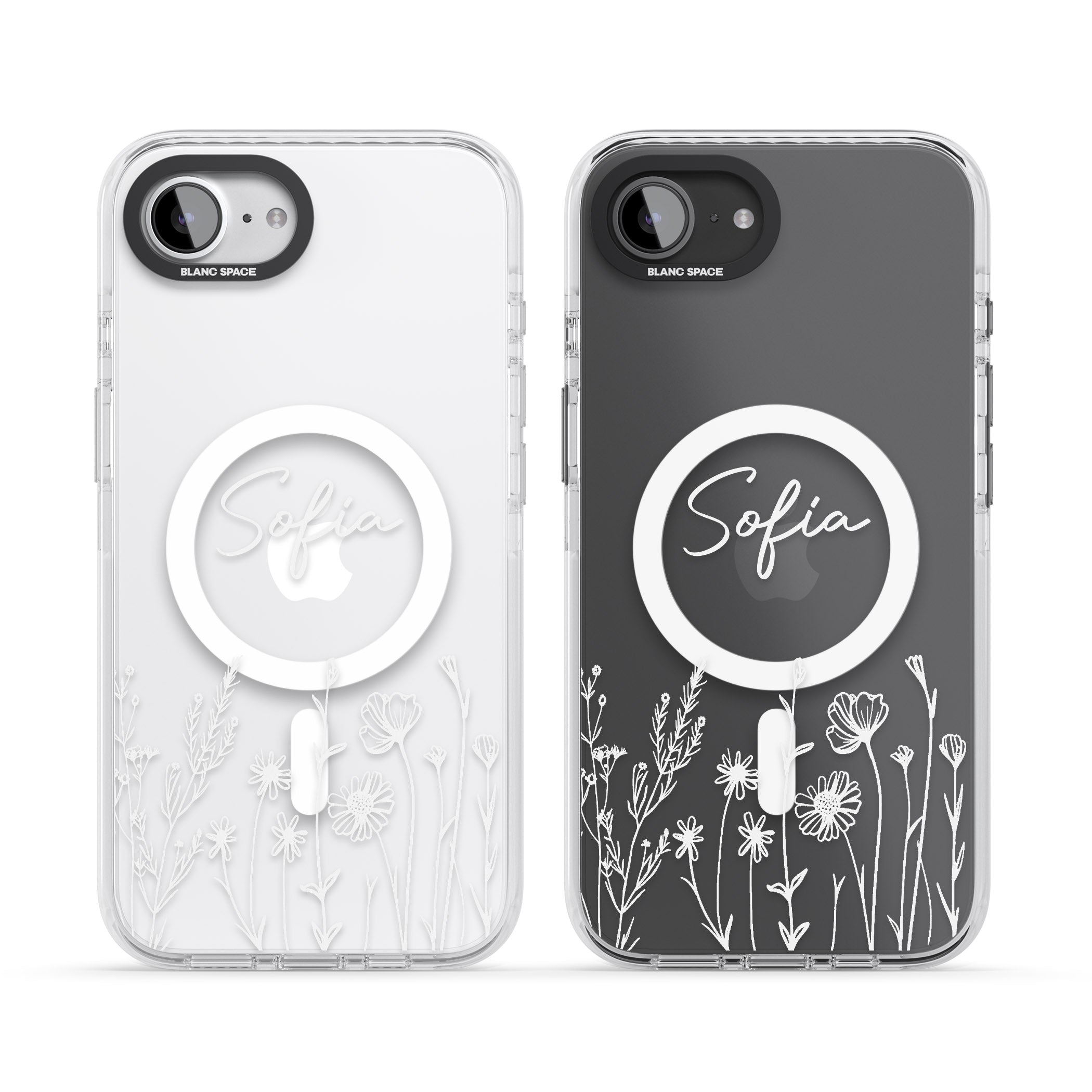 Personalised White Wildflowers