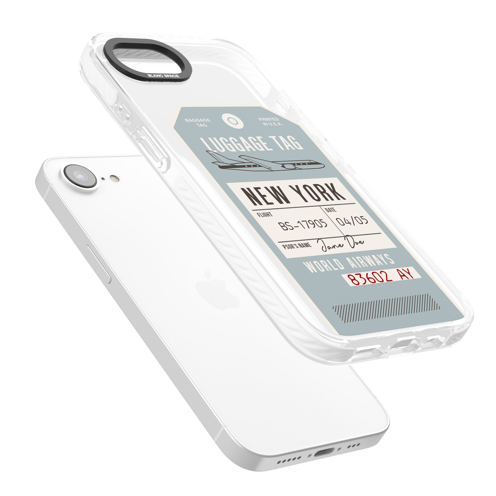 Personalised Vintage Usa Luggage Tag