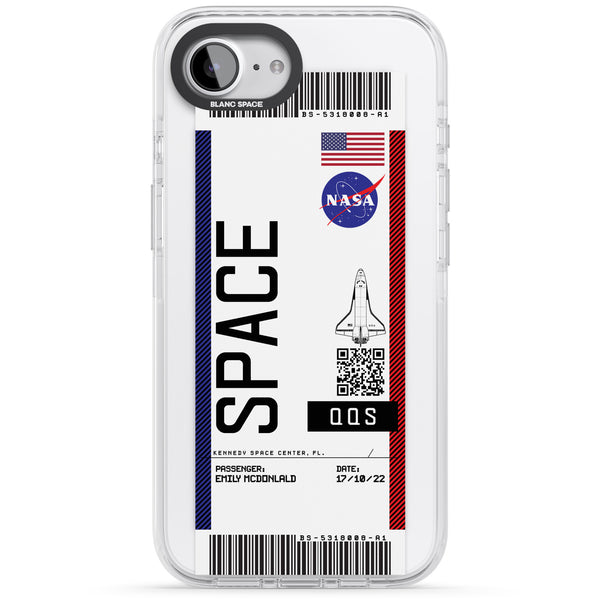 Personalised Nasa Boarding Pass (Light)