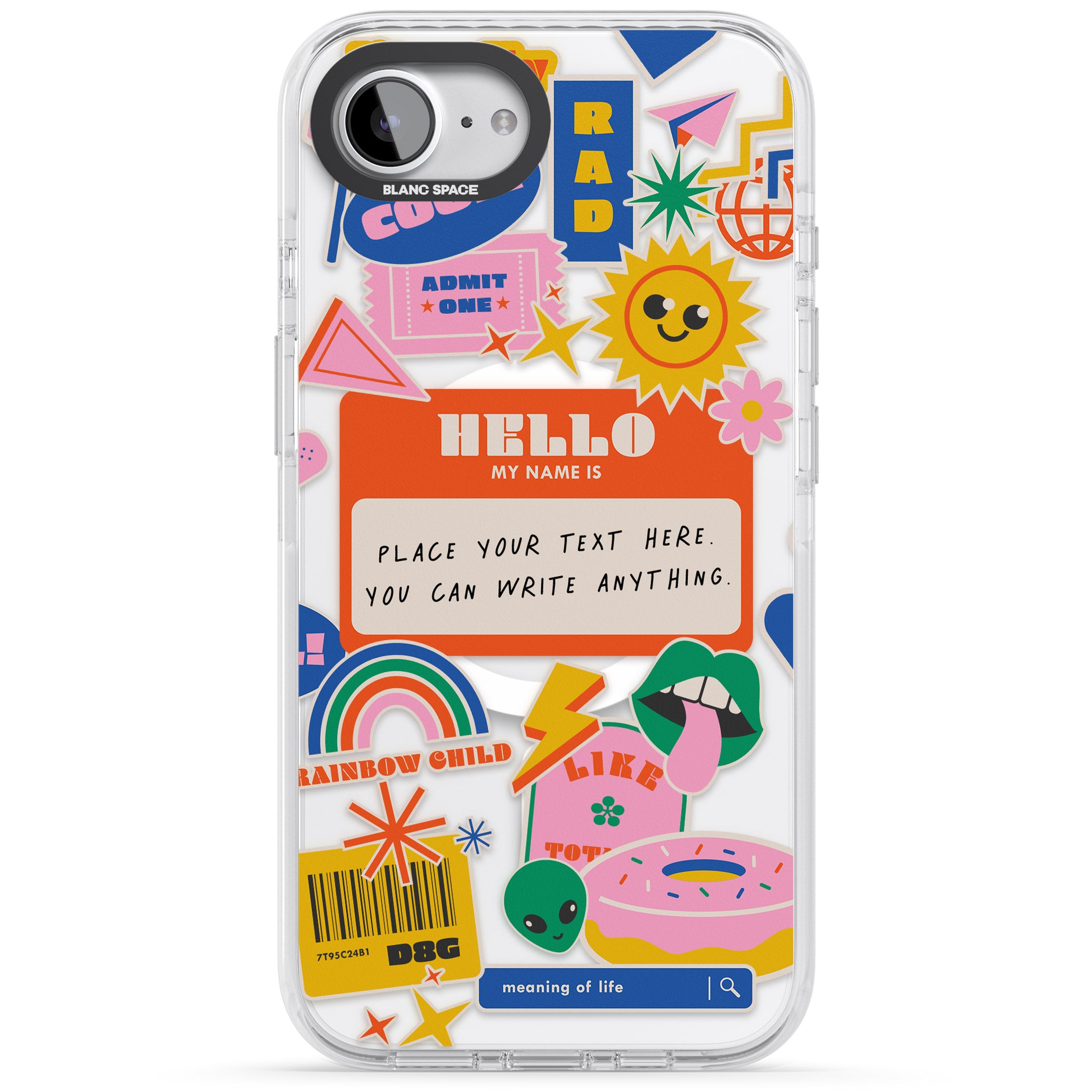 Personalised Retro Vibes Sticker