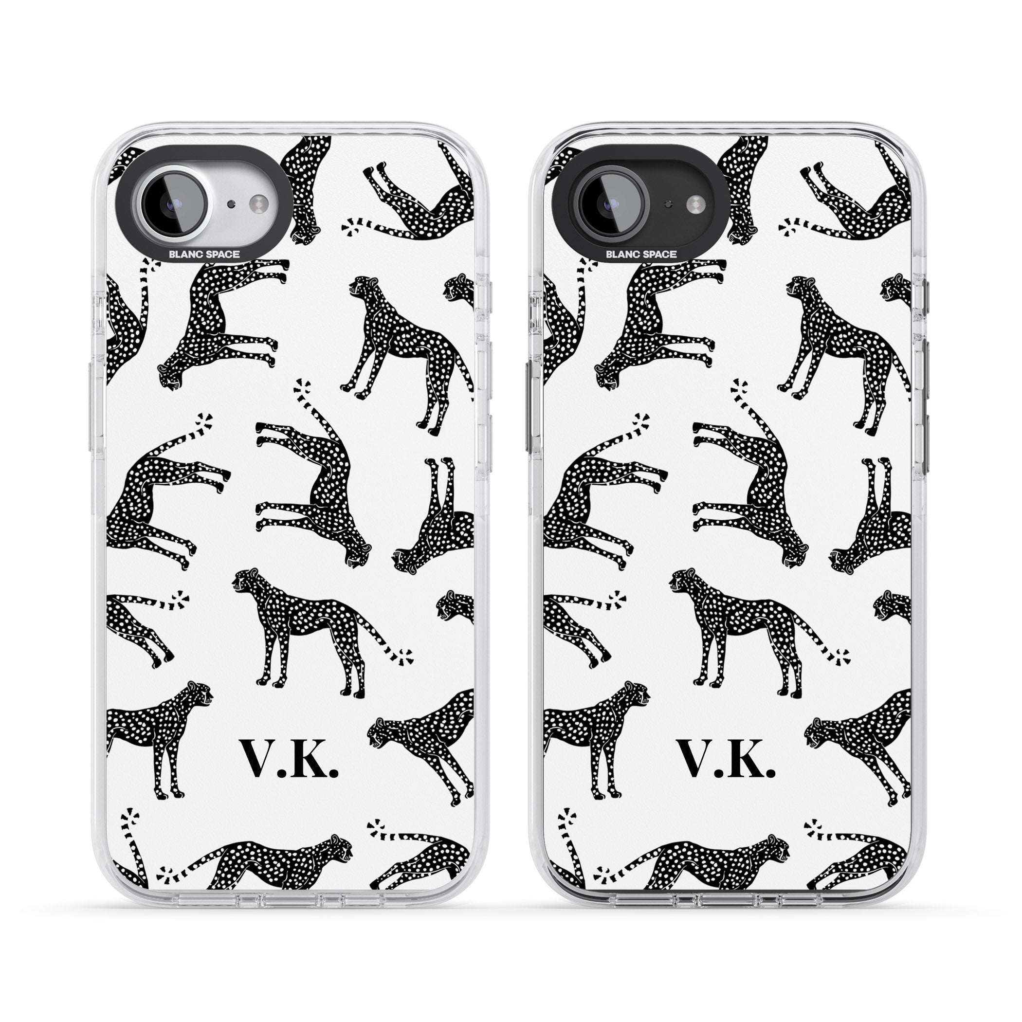 Personalised Black & White Cheetah Pattern