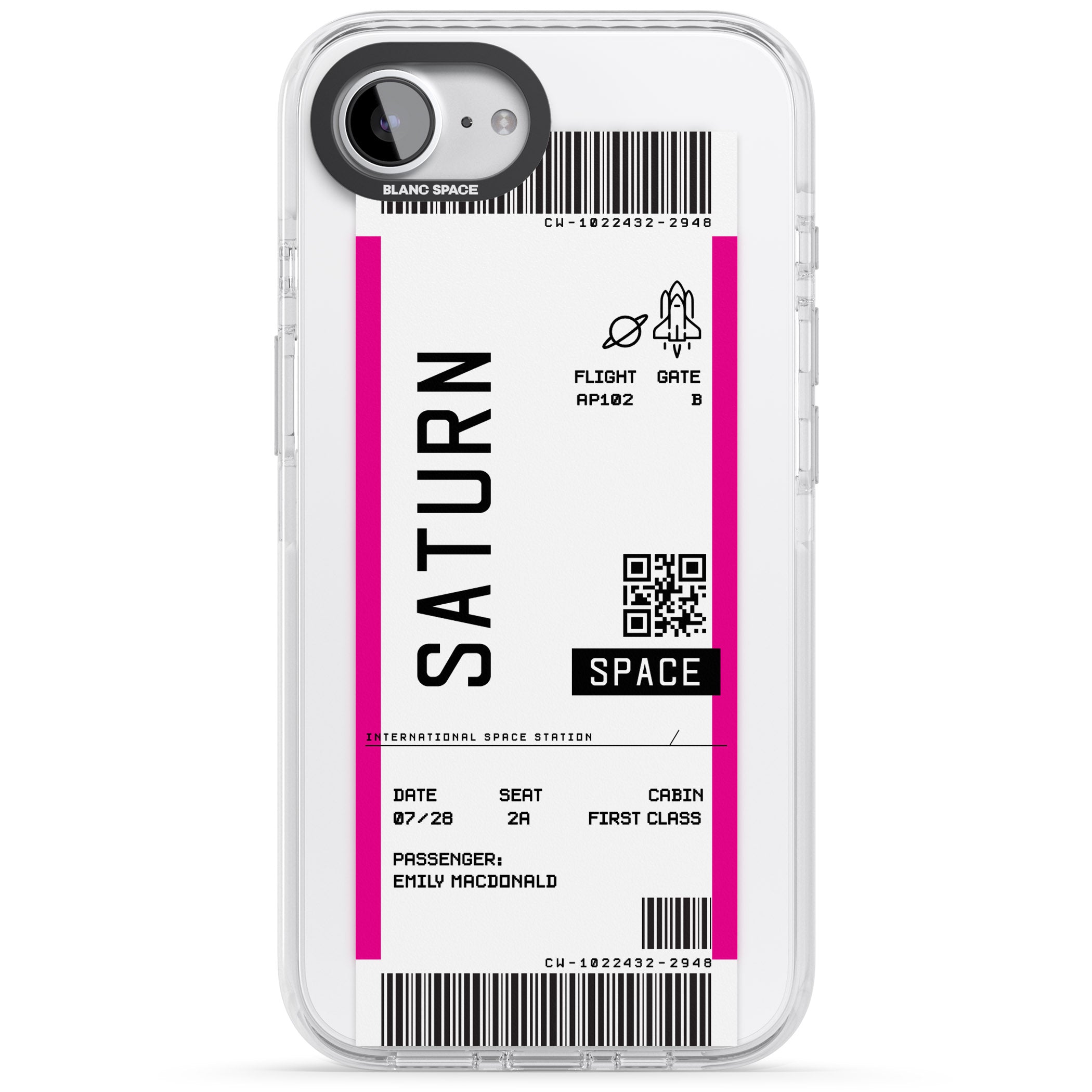 Personalised Saturn Travel Ticket