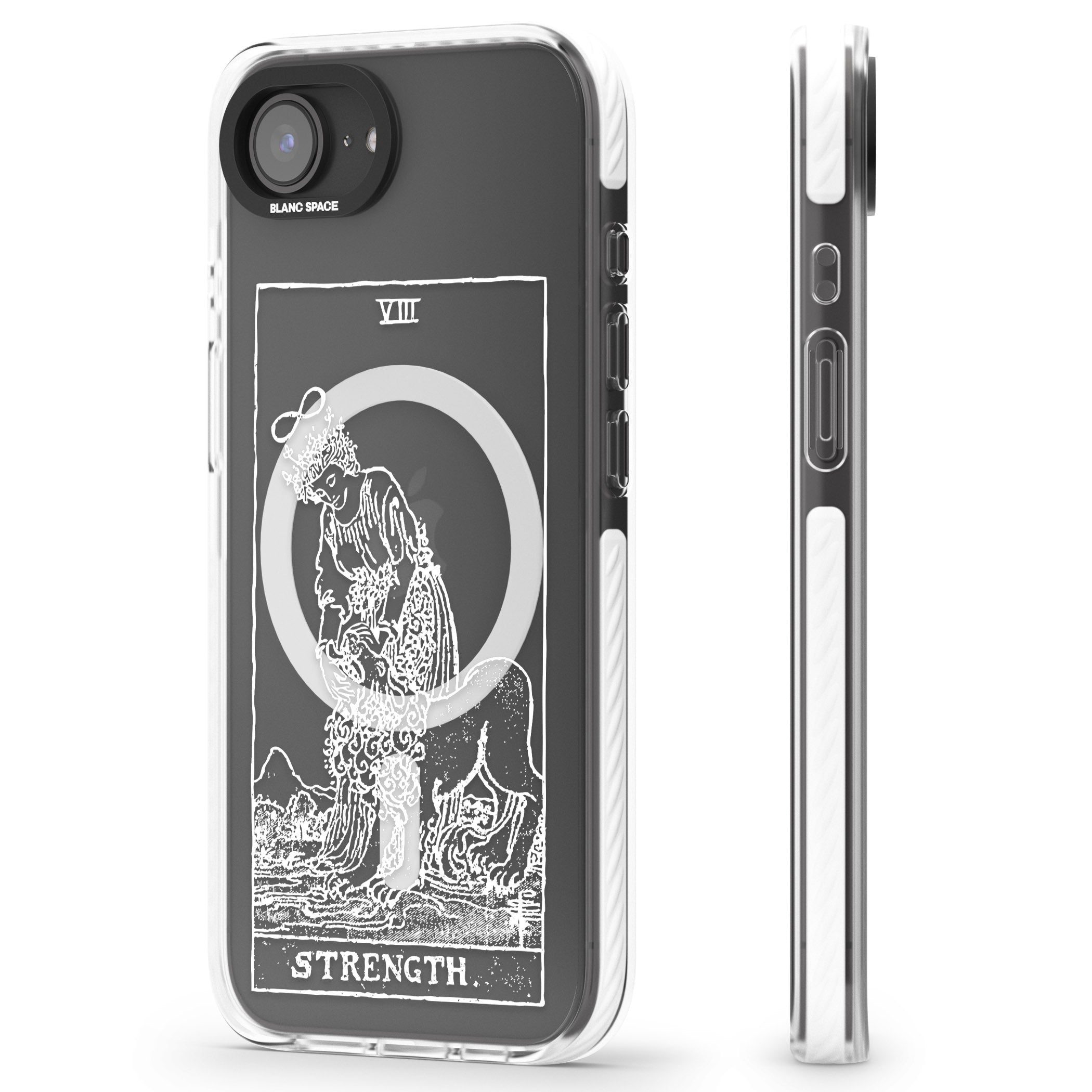 Personalised Strength Tarot Card (White)