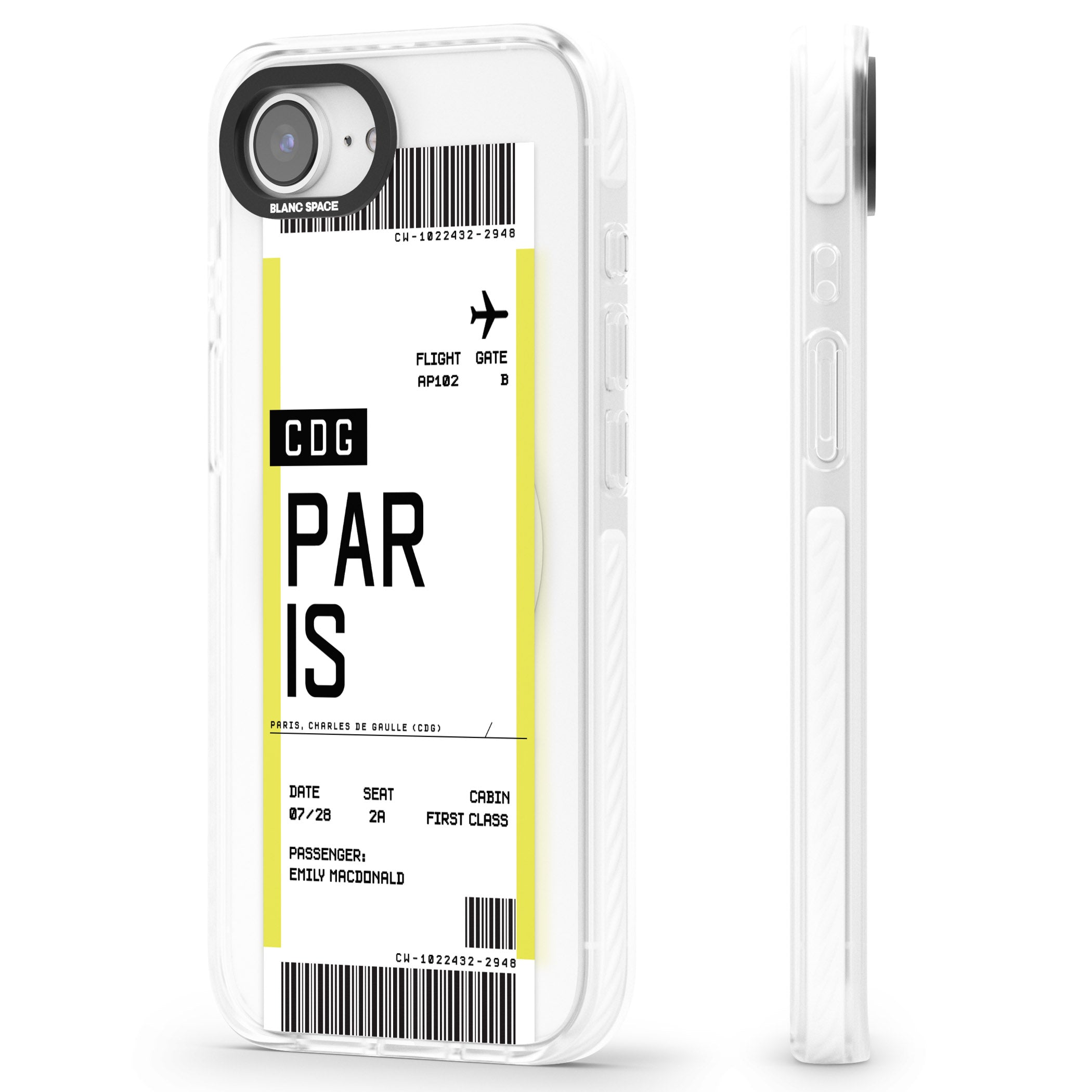 Personalised Paris Boarding Pass
