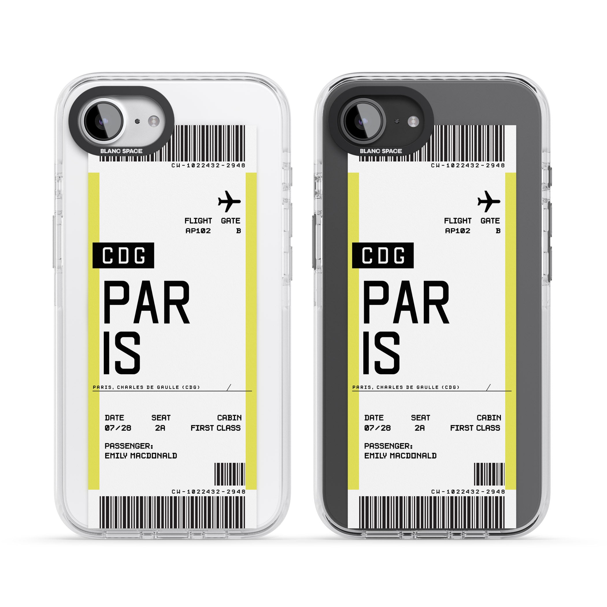 Personalised Paris Boarding Pass