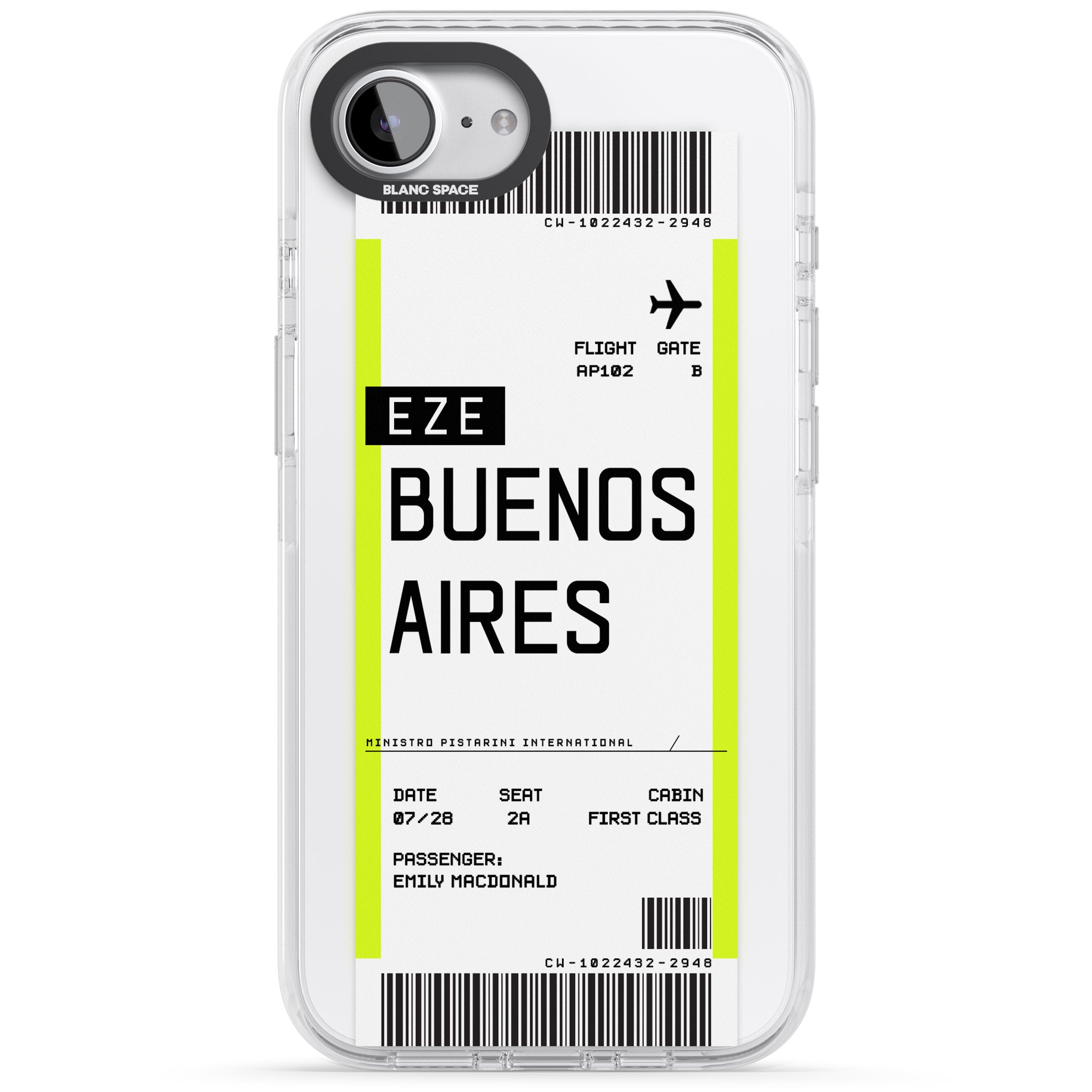 Personalised Buenos Aires Boarding Pass