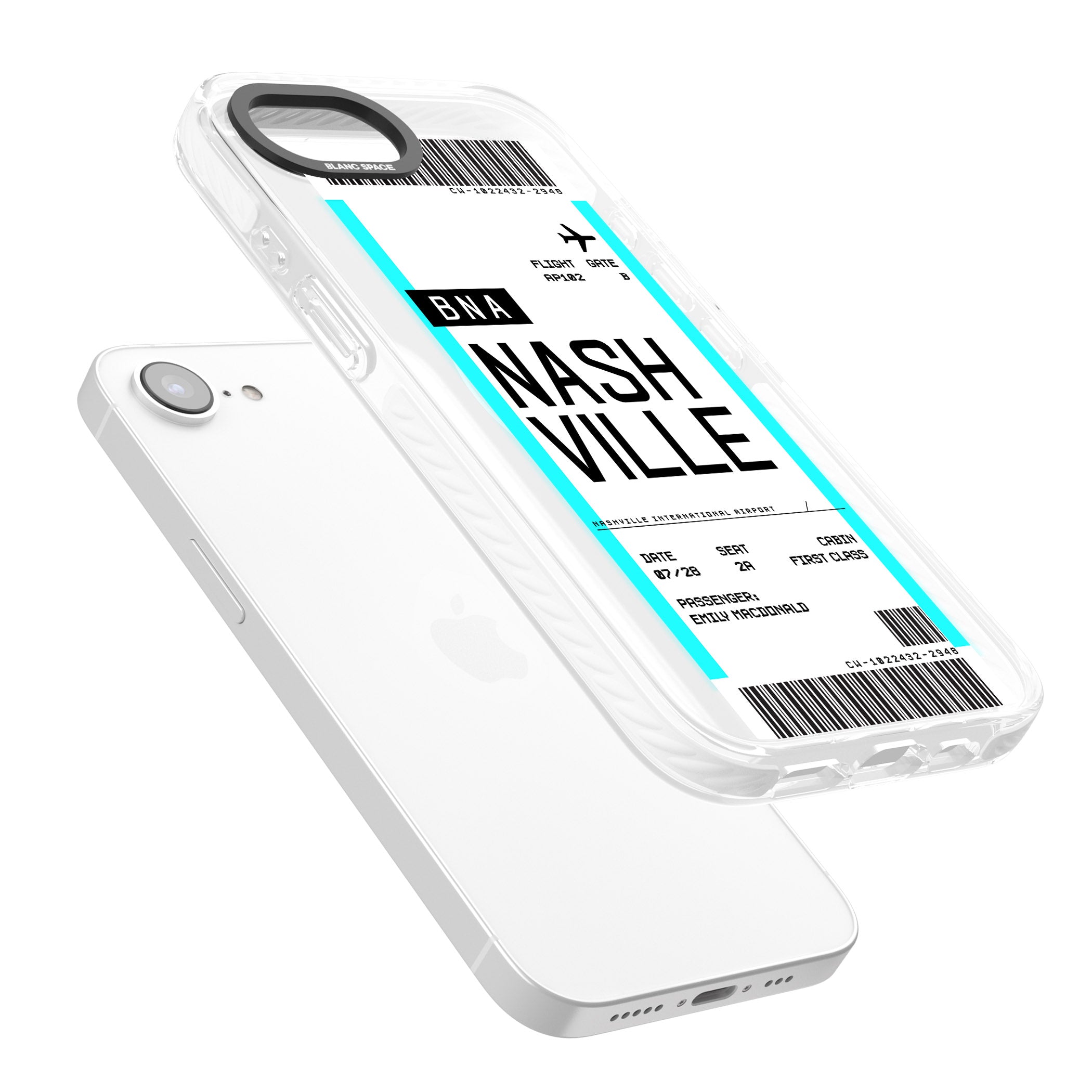 Personalised Nashville Boarding Pass