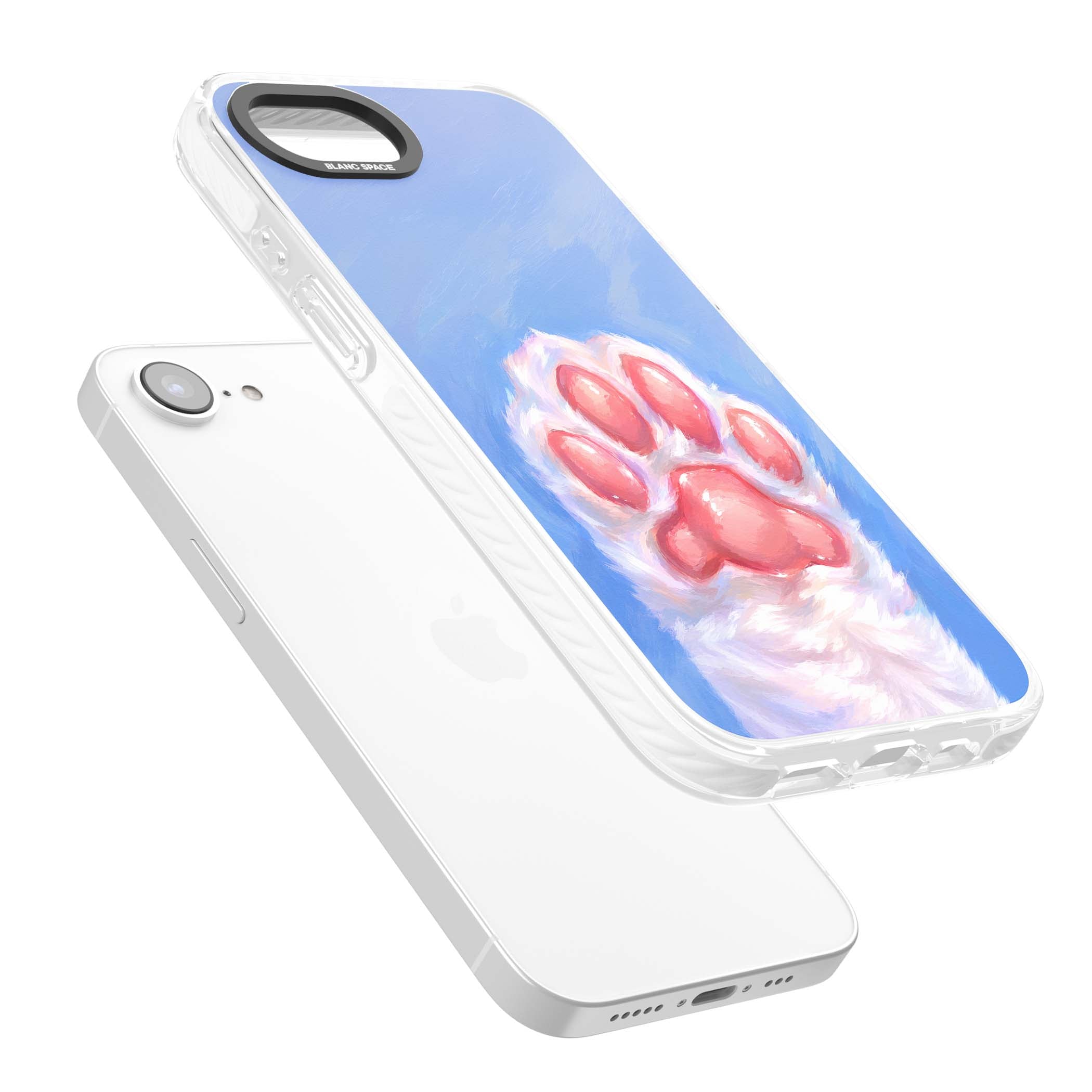 Soft White Paw cute iPhone case | Impact Magsafe case for iPhone 16e, iPhone 17e