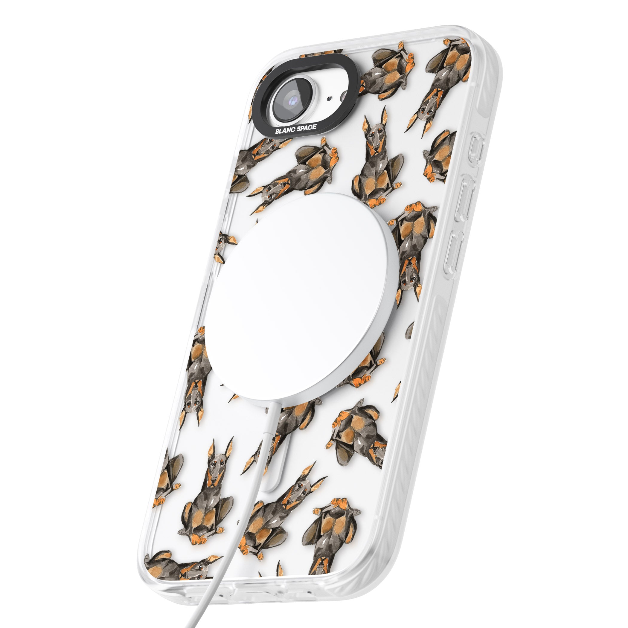 Doberman Watercolor Dog