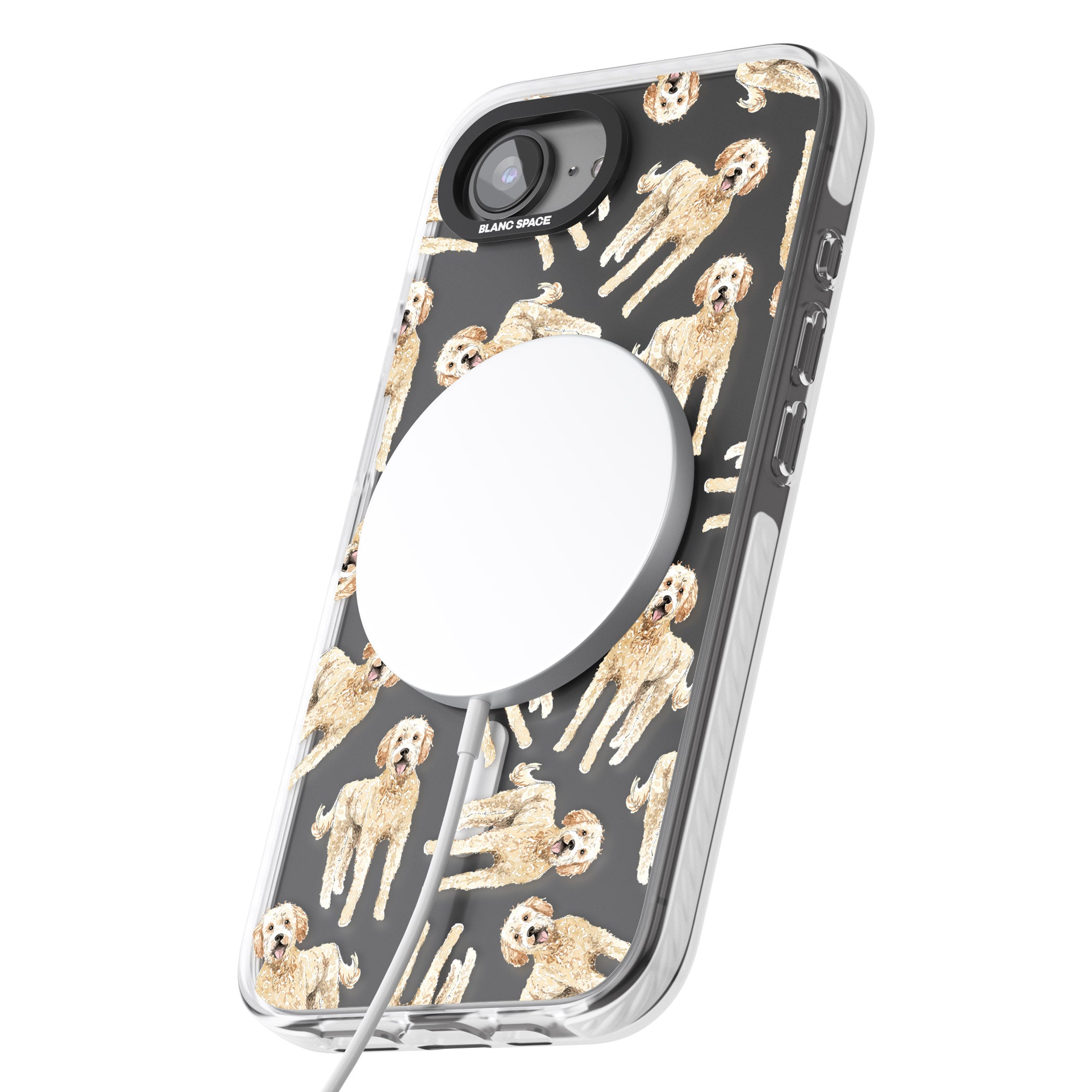 Goldendoodle Watercolour Dog Pattern