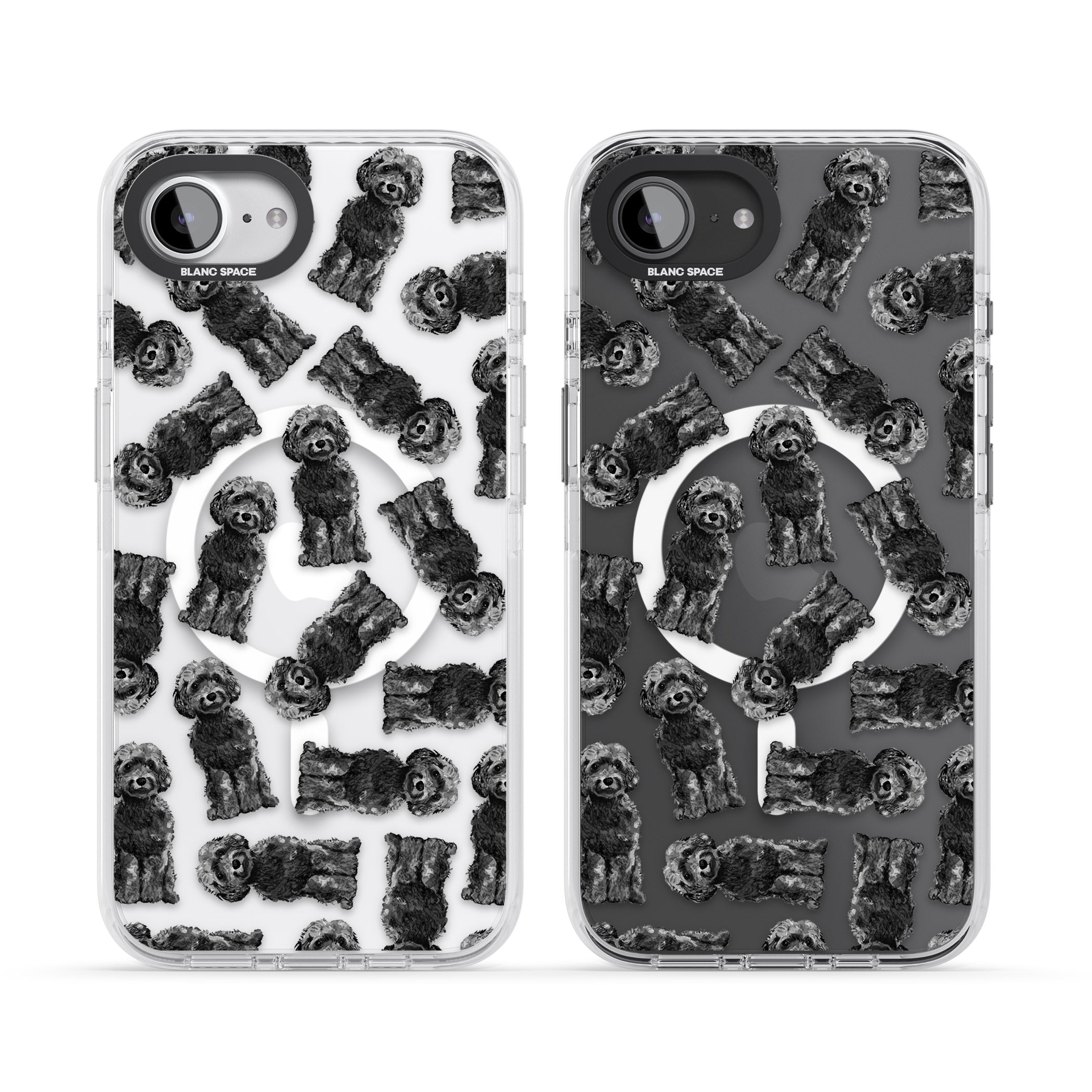 Black Cockapoo Watercolor