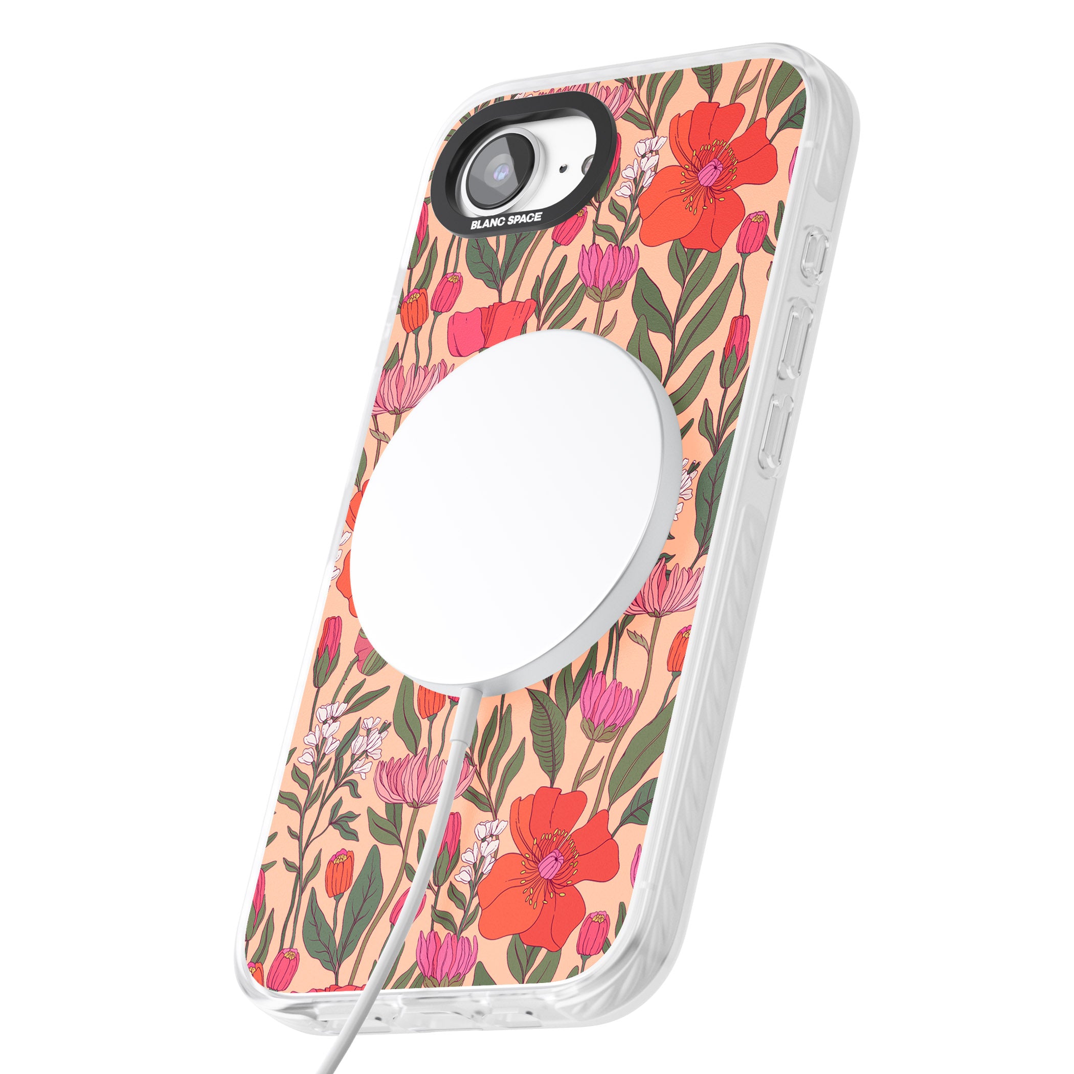 Peachy Floral Background