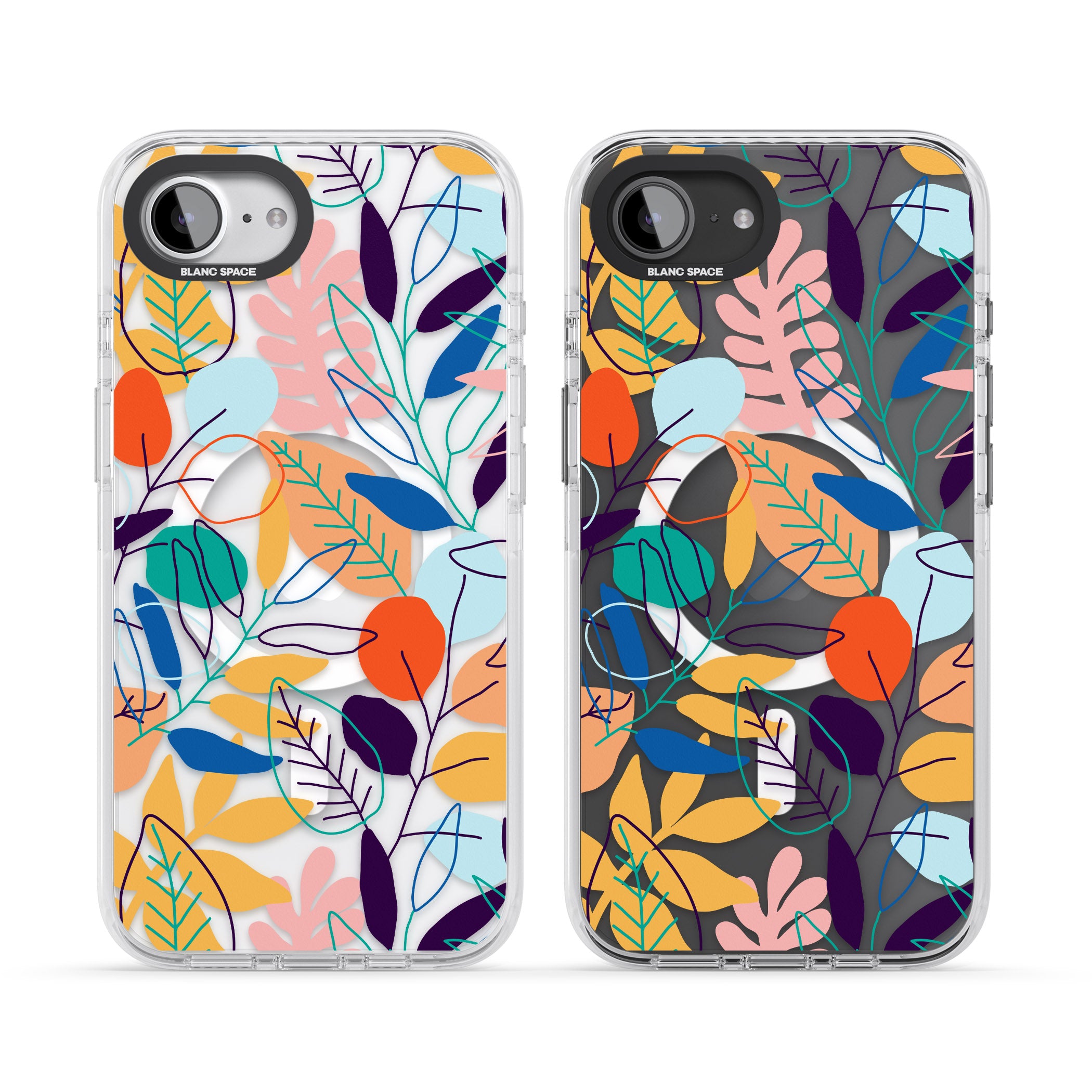 Abstract Line Drawn Leaves