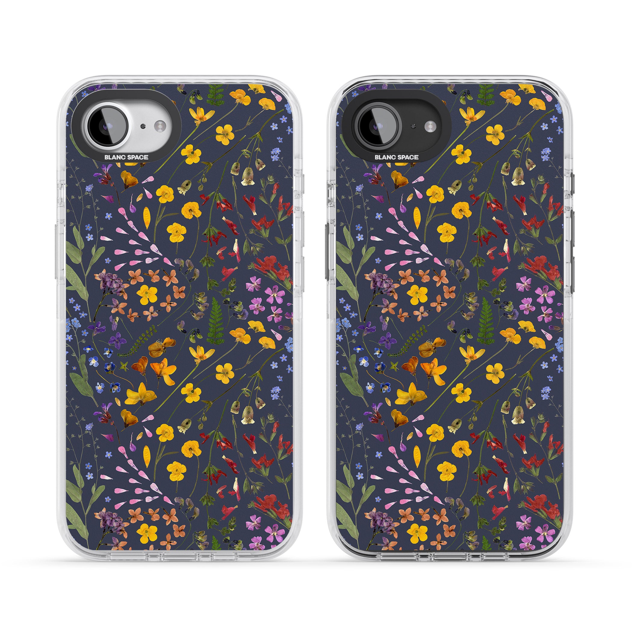 Wildflower Leaves Cluster Navy