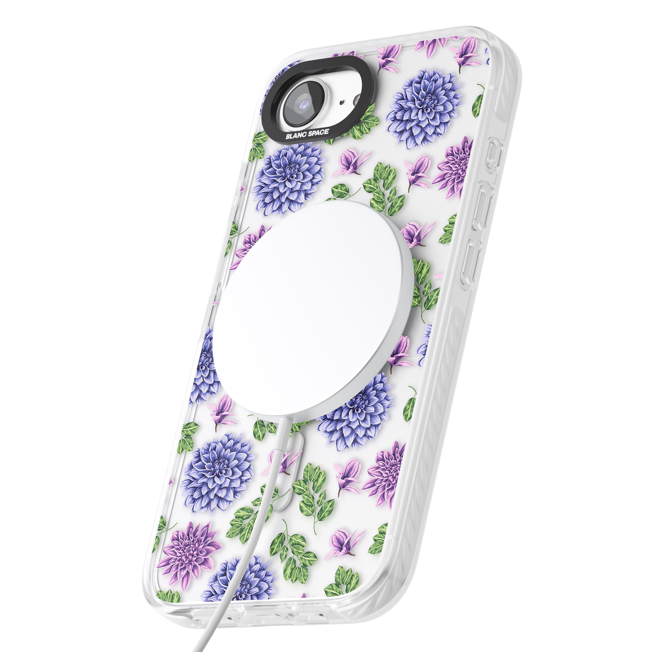 Purple Dahlias Floral