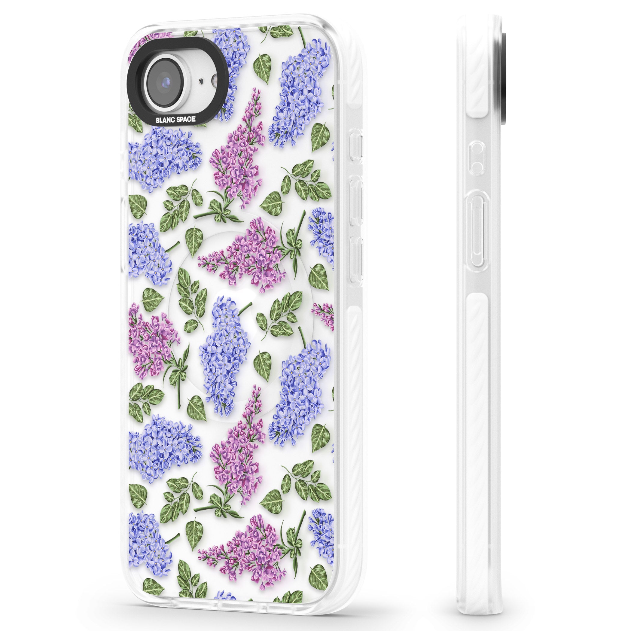 Purple Blossoms Transparent Floral