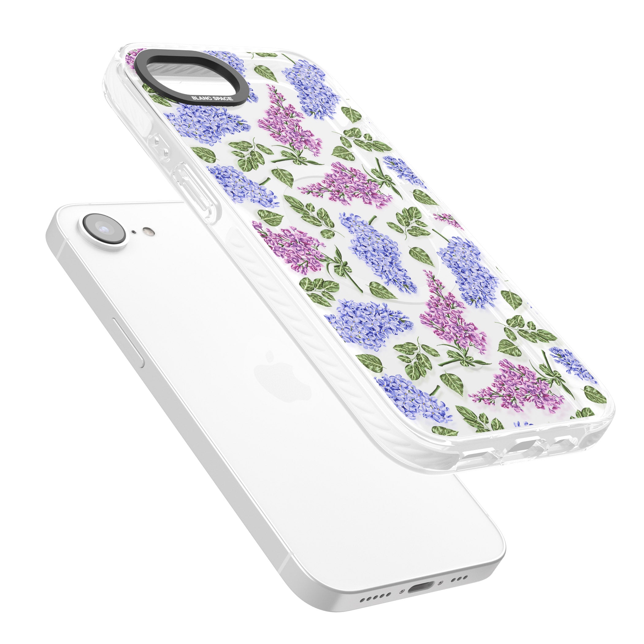 Purple Blossoms Transparent Floral