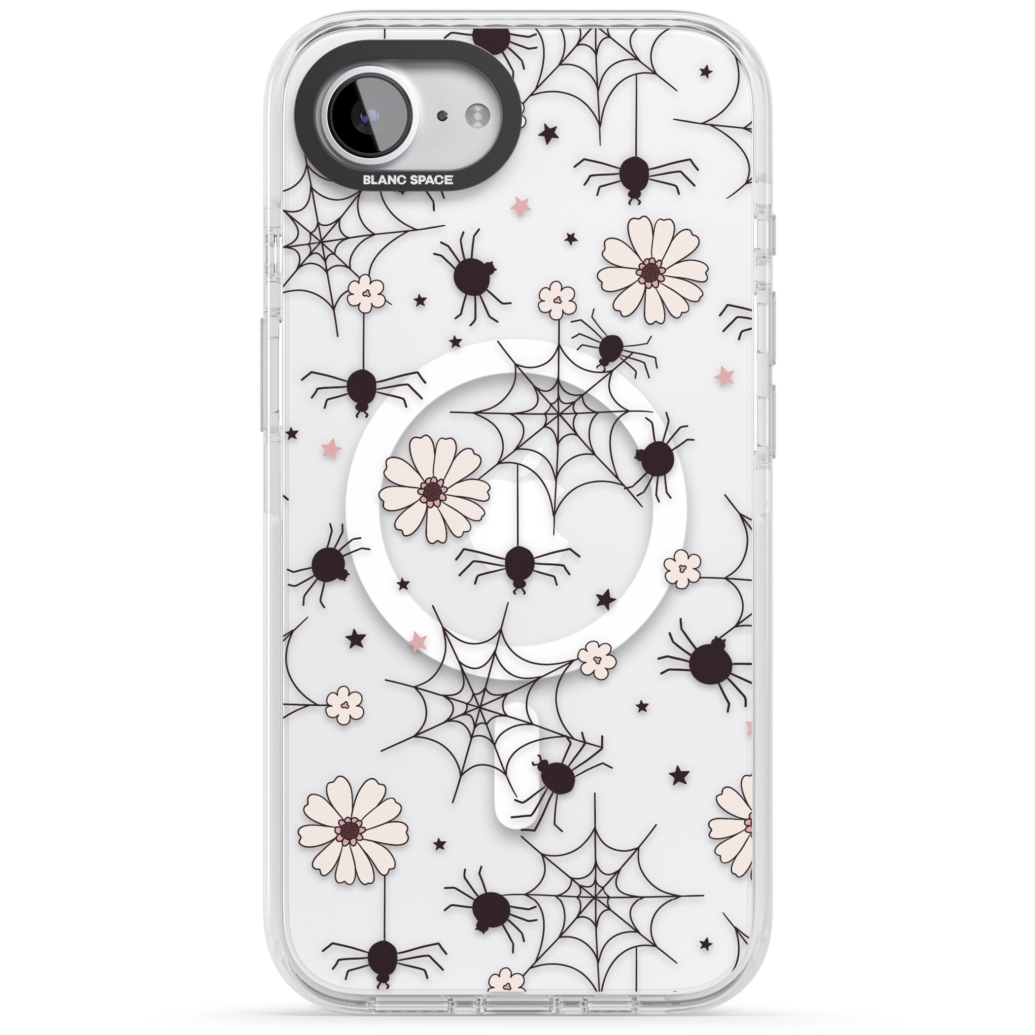 Spiders And Flowers Pattern